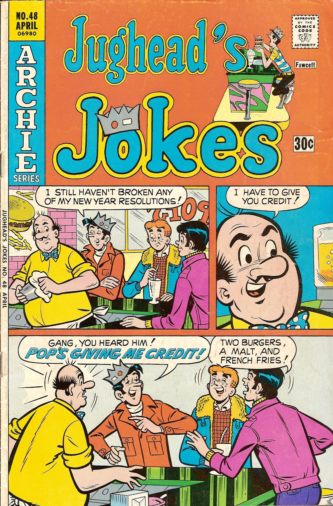 Read online Jughead's Jokes comic -  Issue #48 - 1