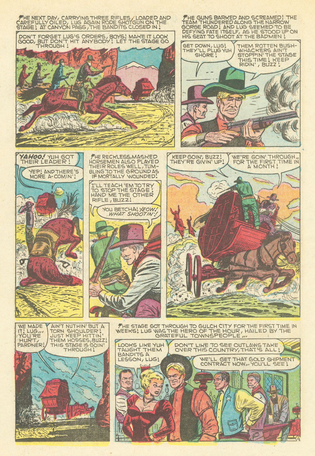 Read online Western Outlaws (1954) comic -  Issue #7 - 14