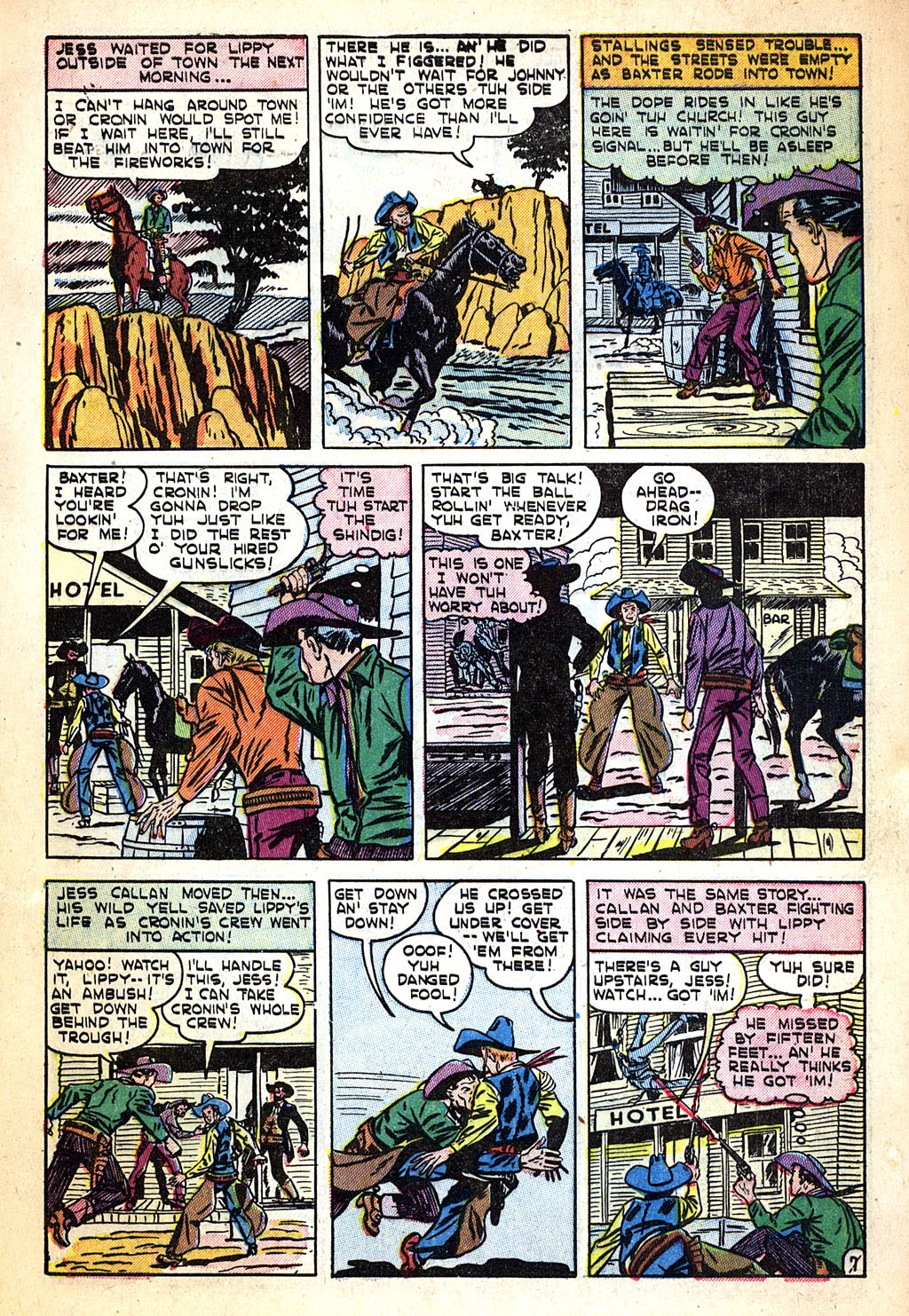 Read online Western Thrillers (1954) comic -  Issue #1 - 9