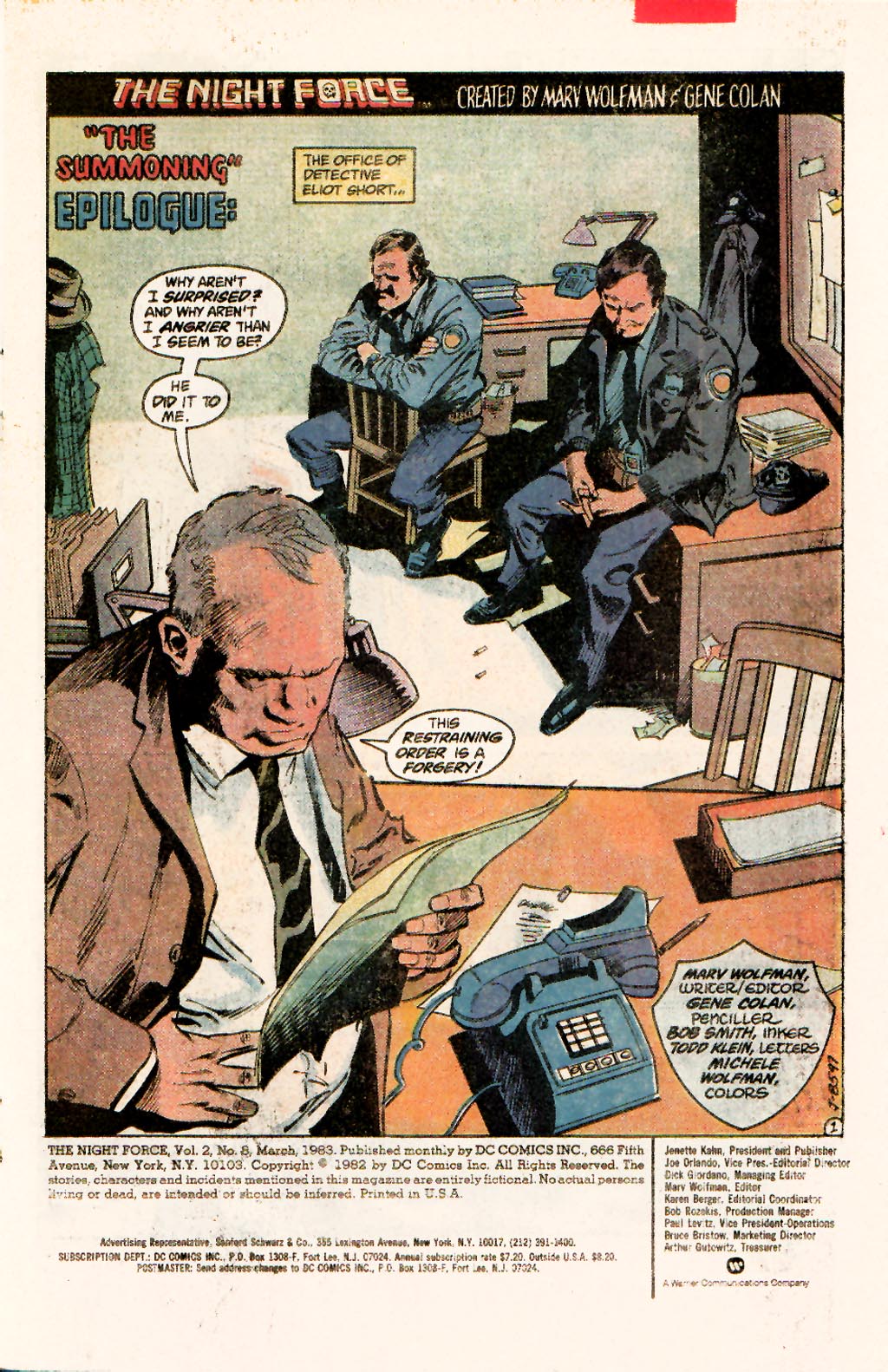Read online The Night Force comic -  Issue #8 - 3