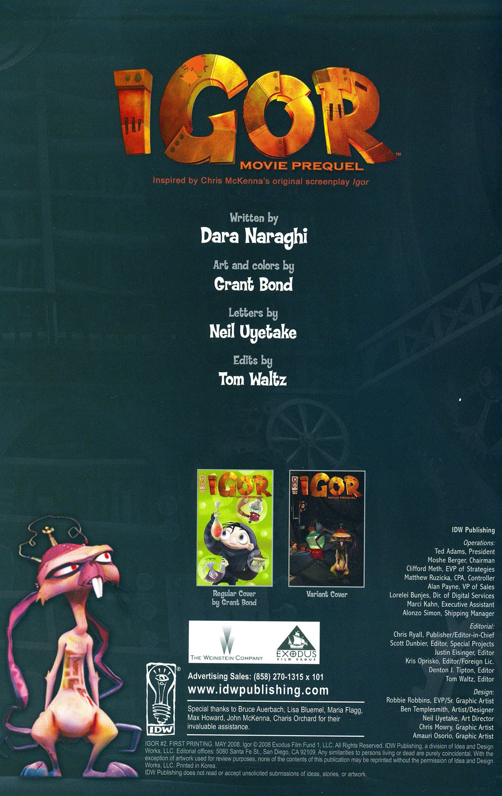 Read online Igor Movie Prequel comic -  Issue #2 - 2