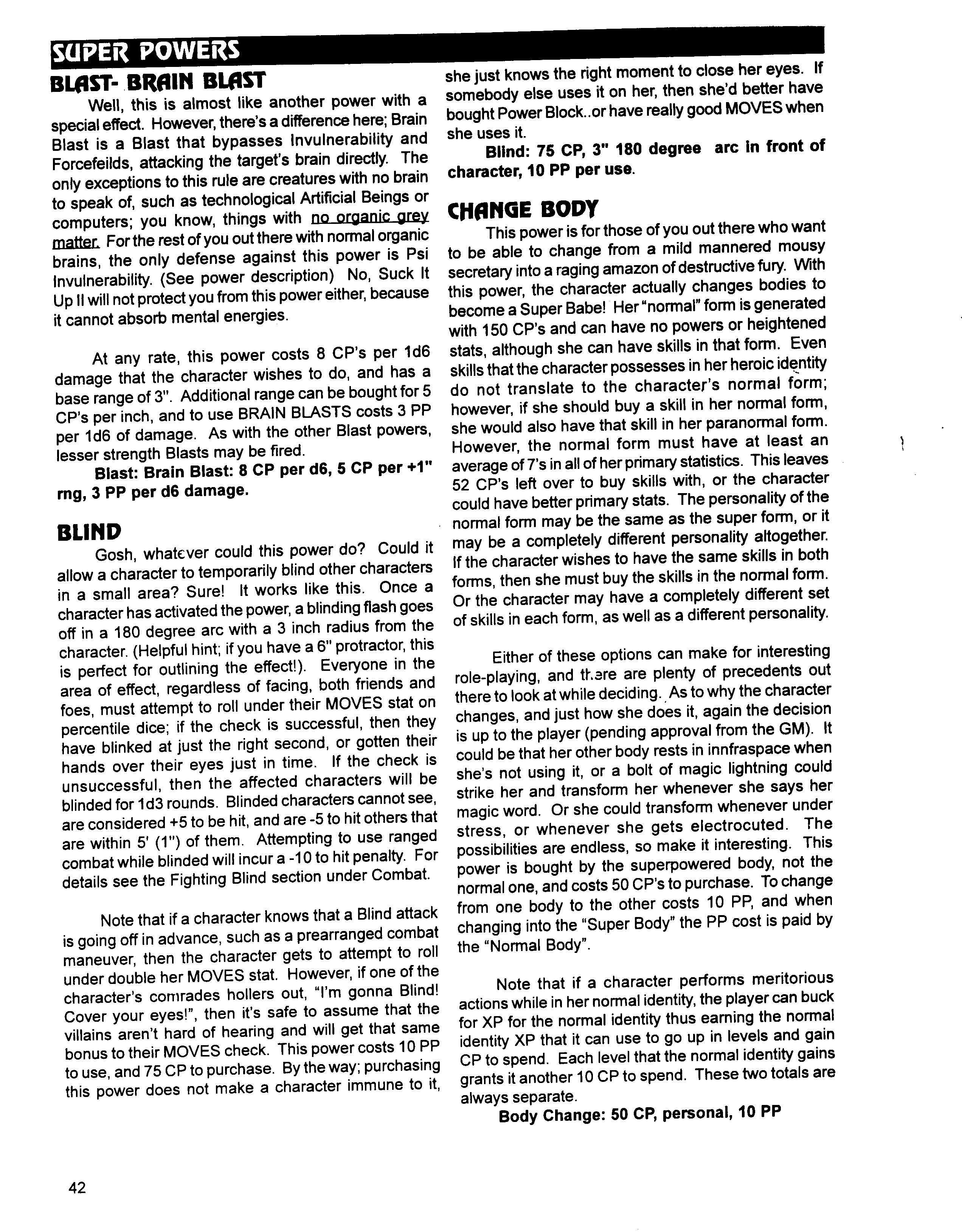 Read online Superbabes: The Femforce Role-Playing Game comic -  Issue # TPB - 44