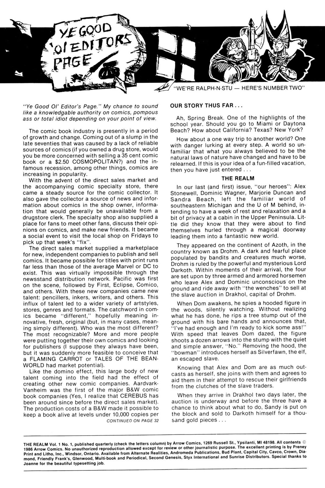 Read online The Realm (1986) comic -  Issue #2 - 2