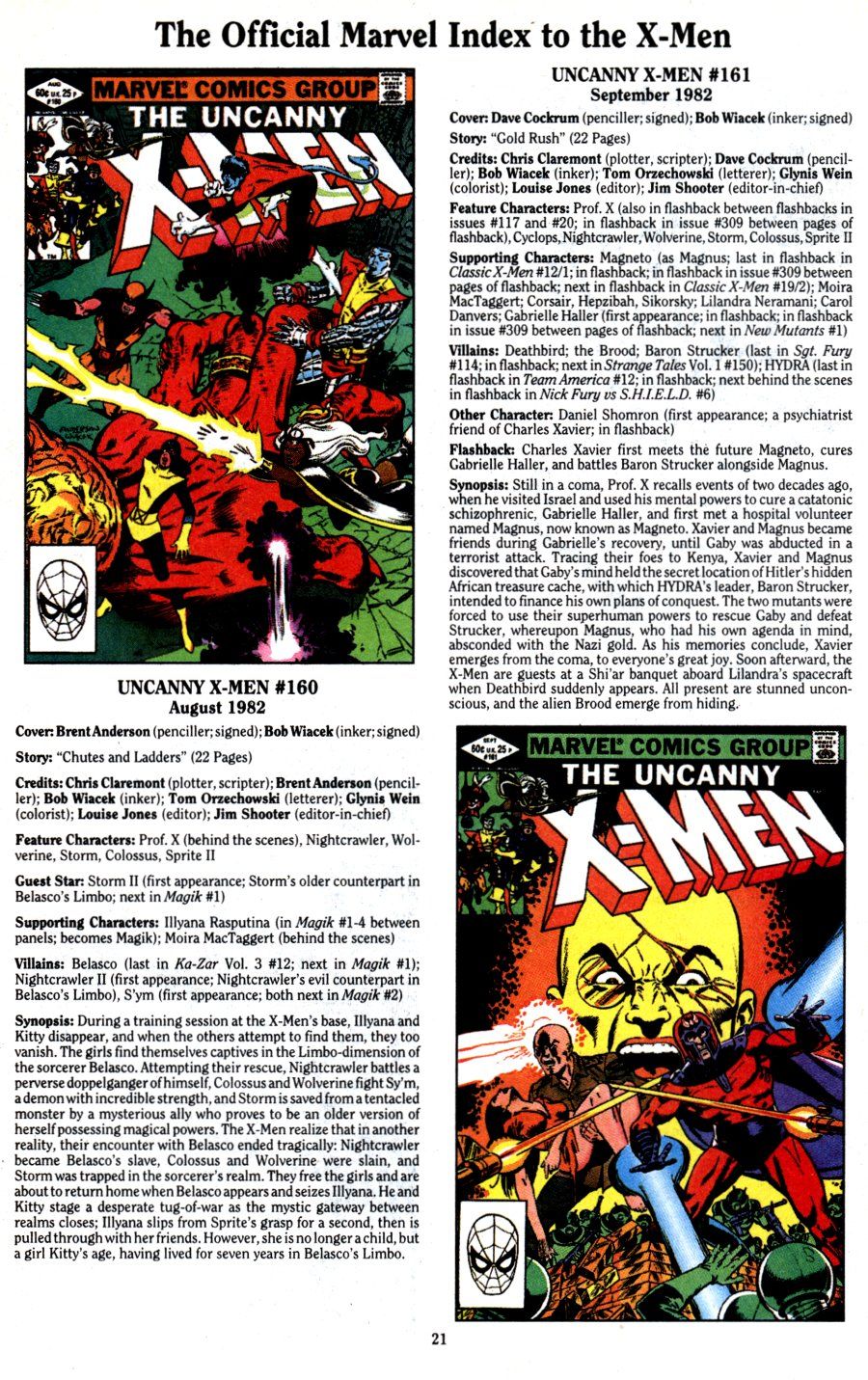 Read online The Official Marvel Index To The X-Men (1994) comic -  Issue #3 - 23