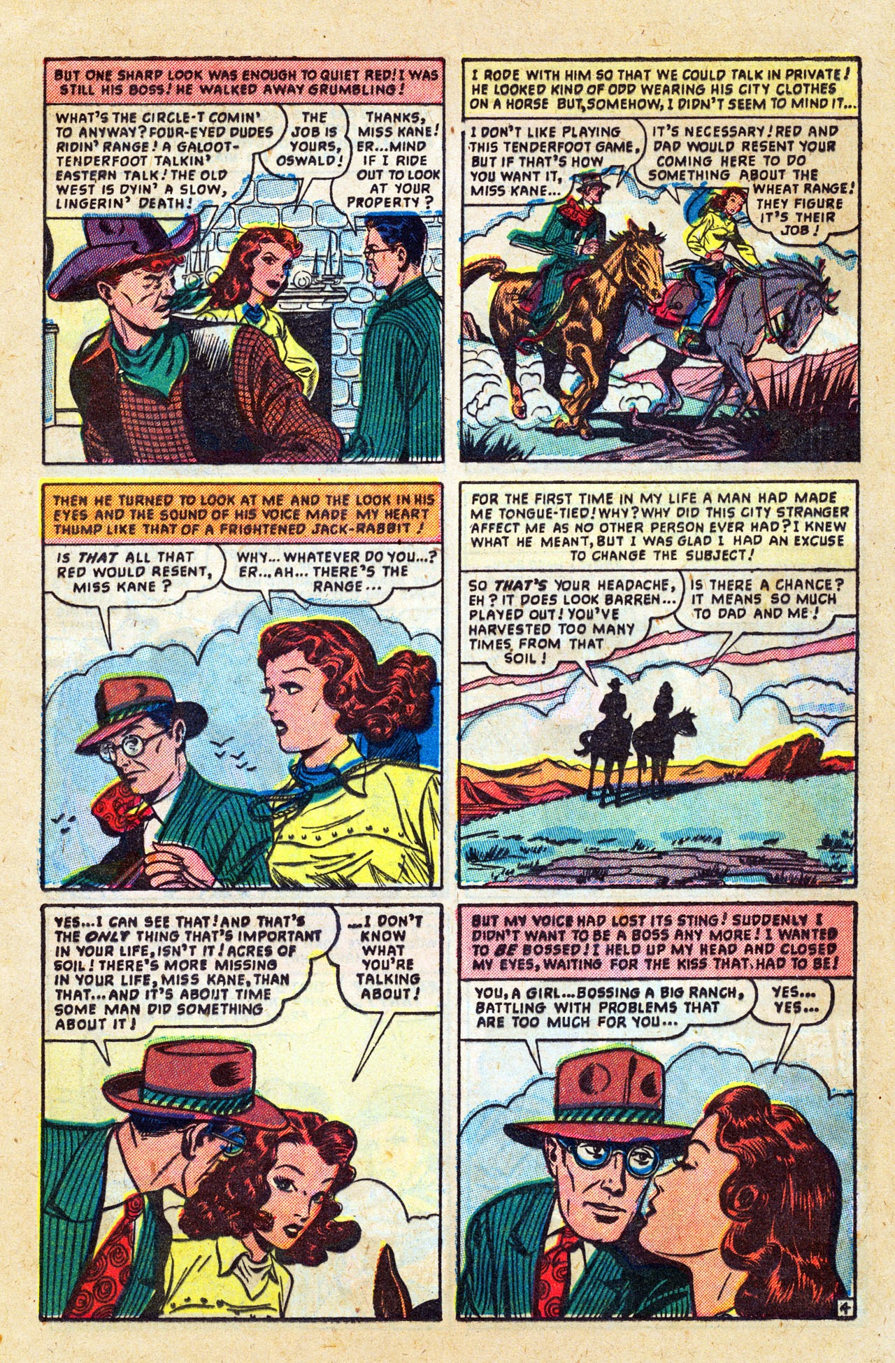 Read online Cowboy Romances comic -  Issue #1 - 17