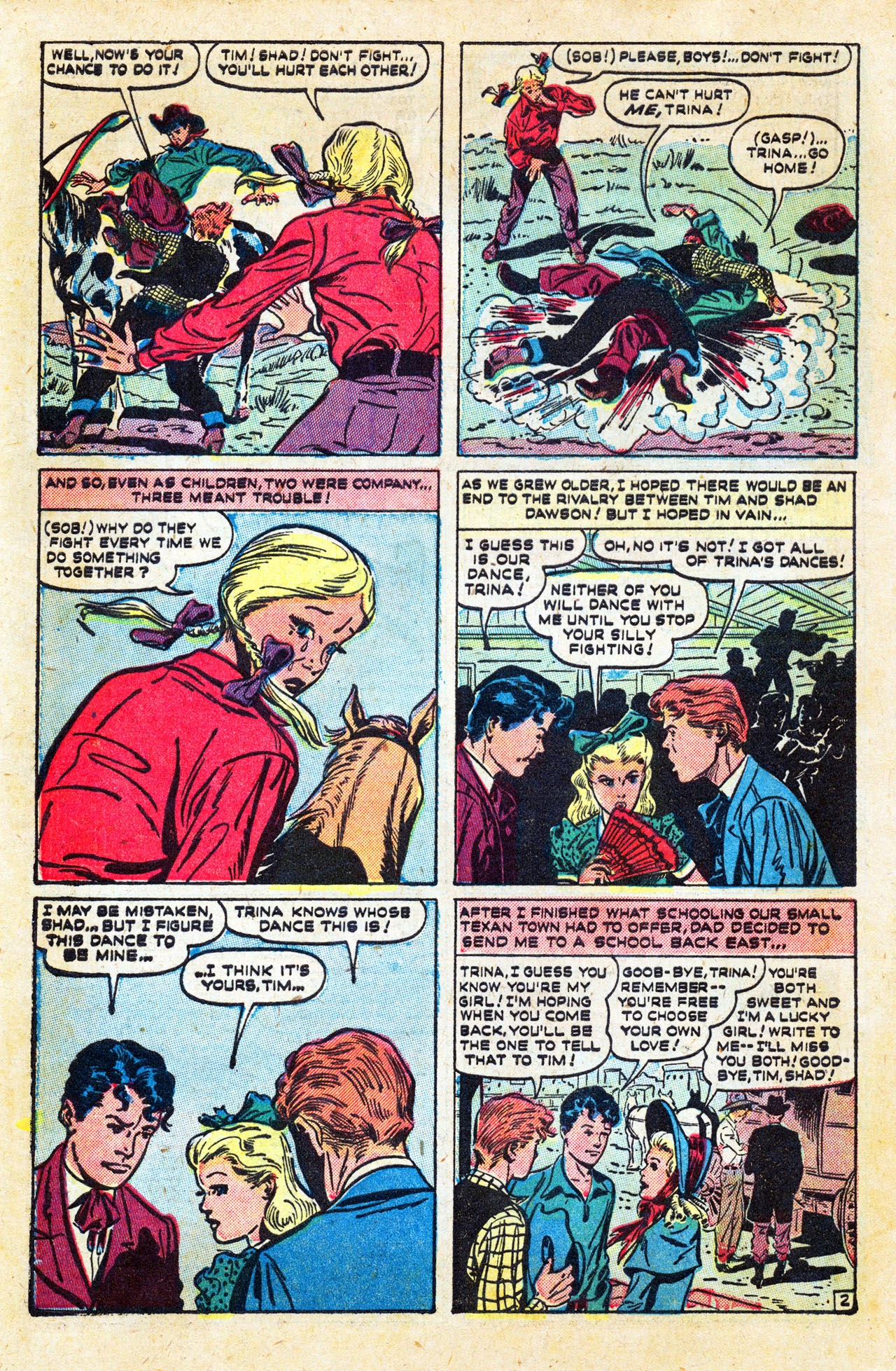 Read online Cowboy Romances comic -  Issue #1 - 4