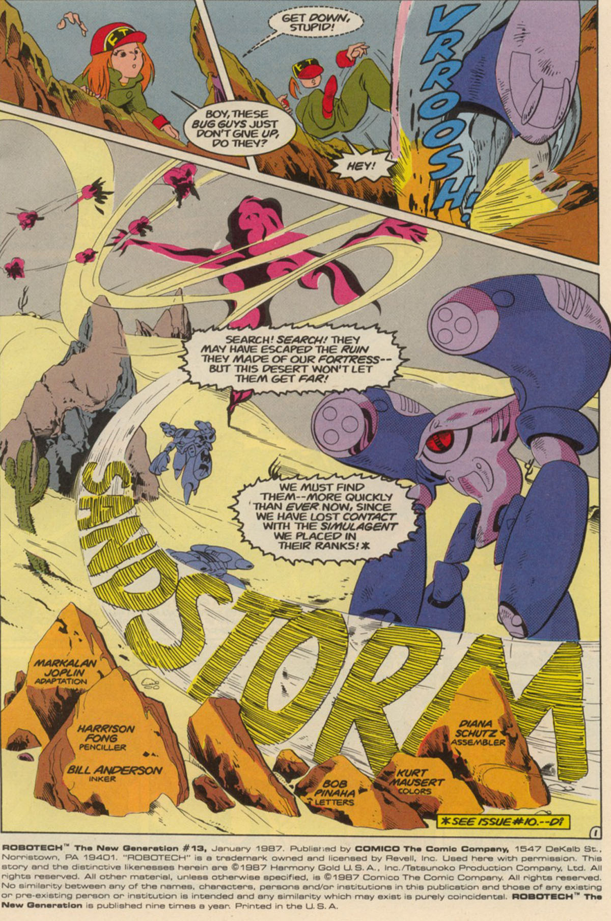 Read online Robotech The New Generation comic -  Issue #13 - 3