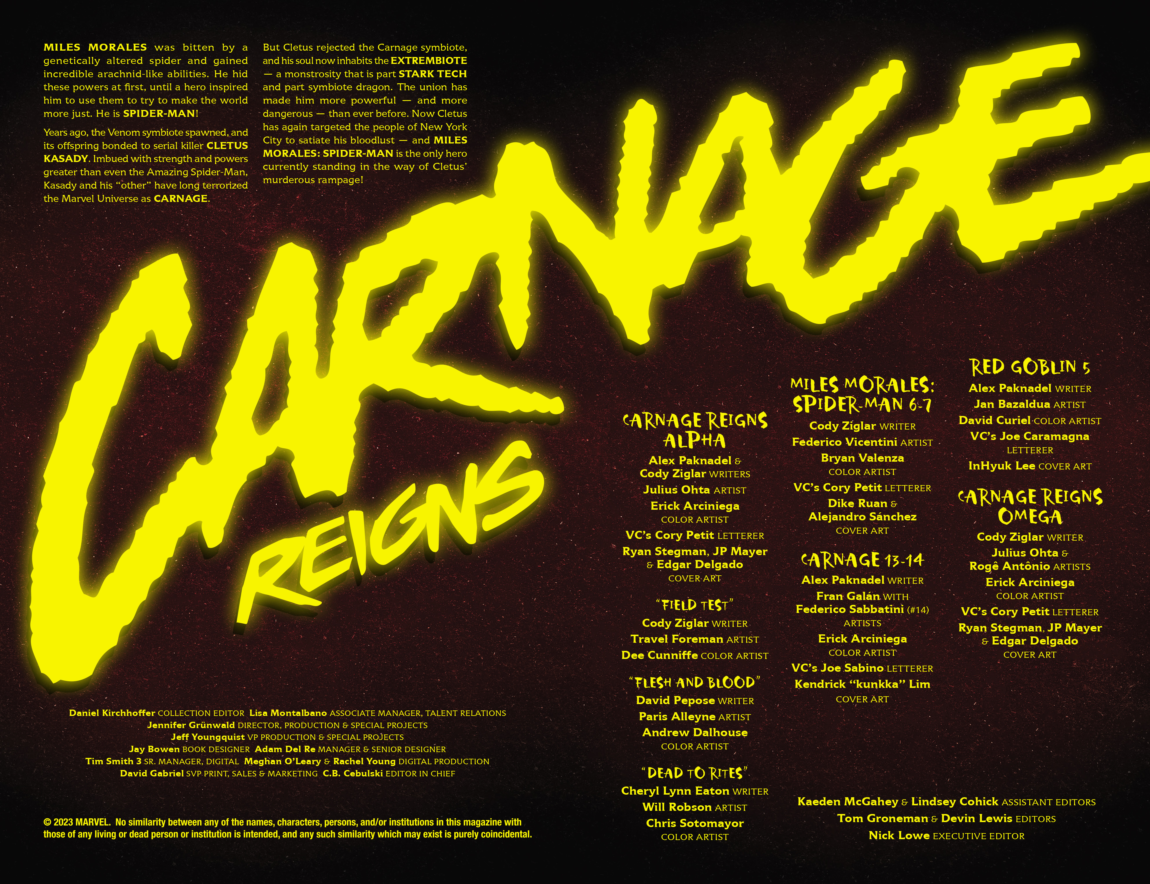 Read online Carnage Reigns comic -  Issue # TPB (Part 1) - 3