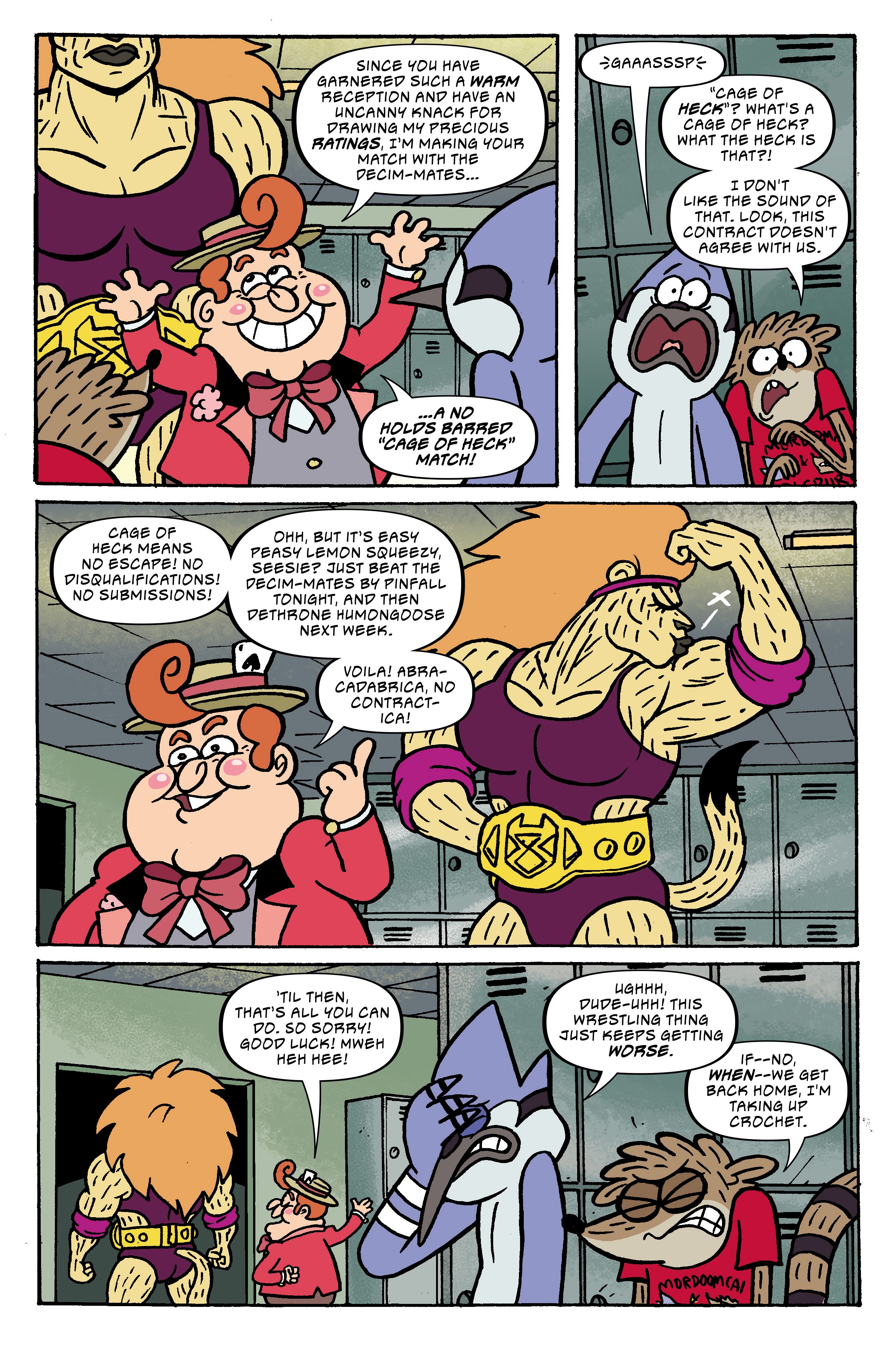 Read online Regular Show: Wrasslesplosion comic -  Issue # TPB - 67