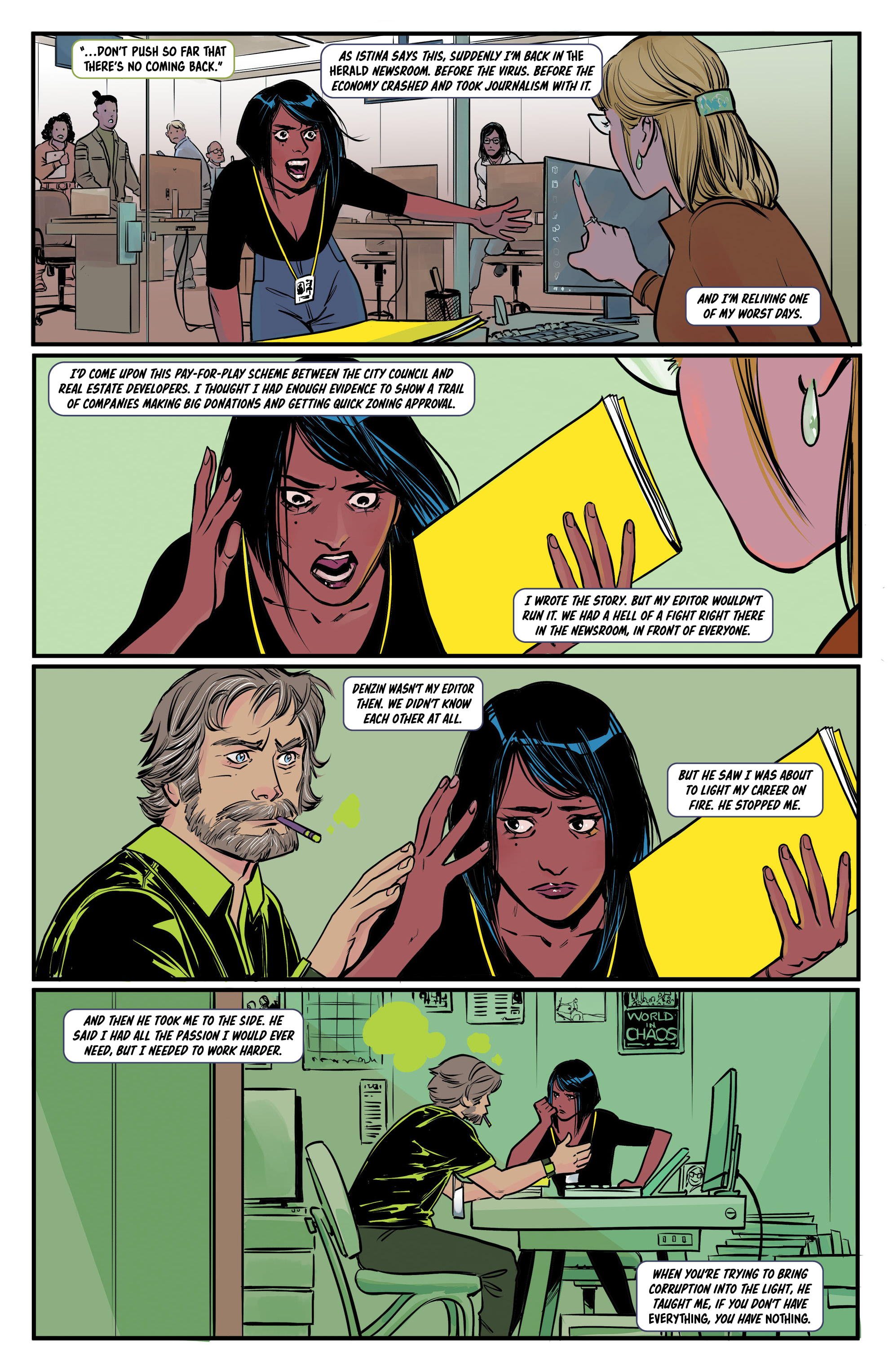 Read online Bylines in Blood comic -  Issue #3 - 10