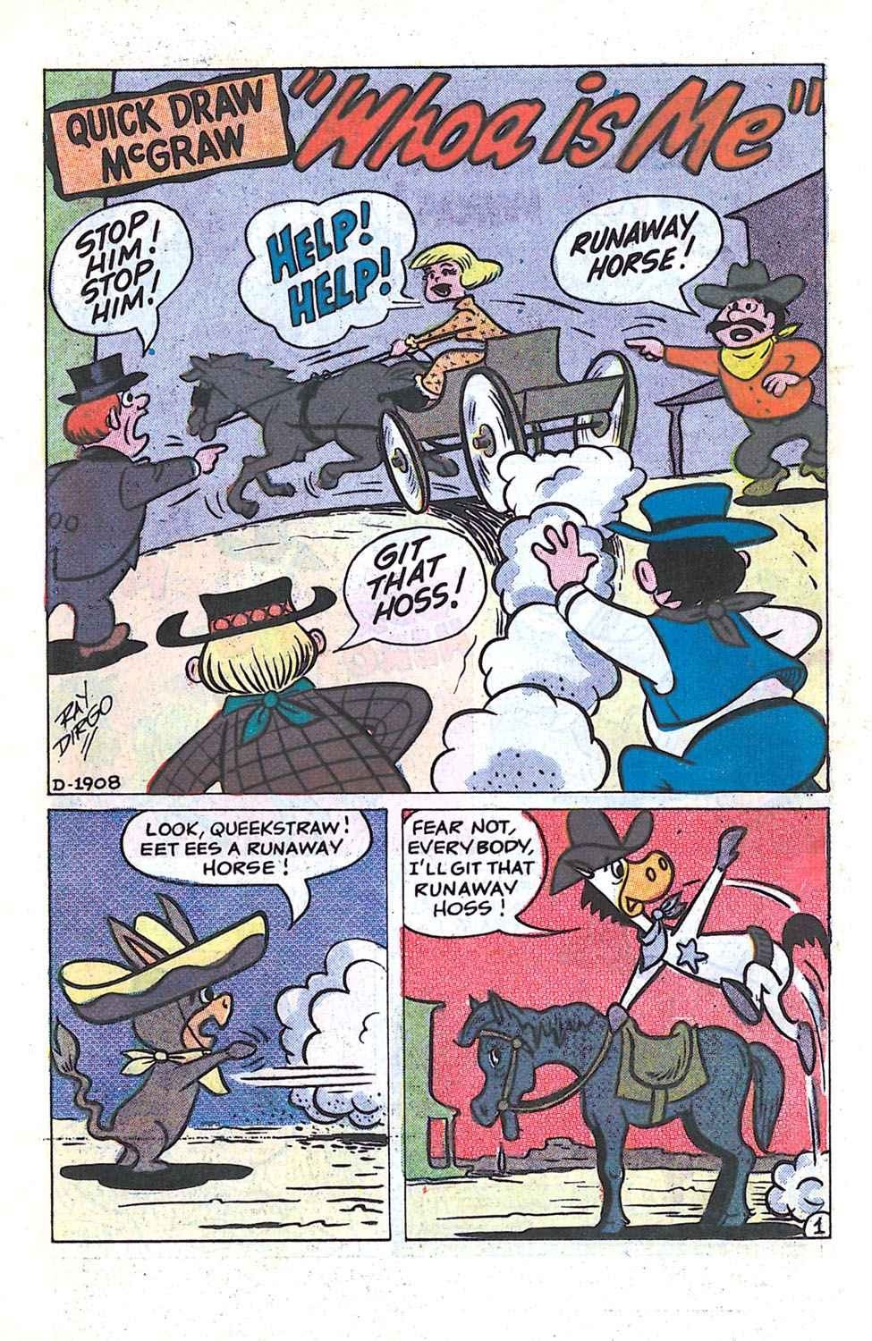 Read online Quick Draw McGraw comic -  Issue #6 - 12