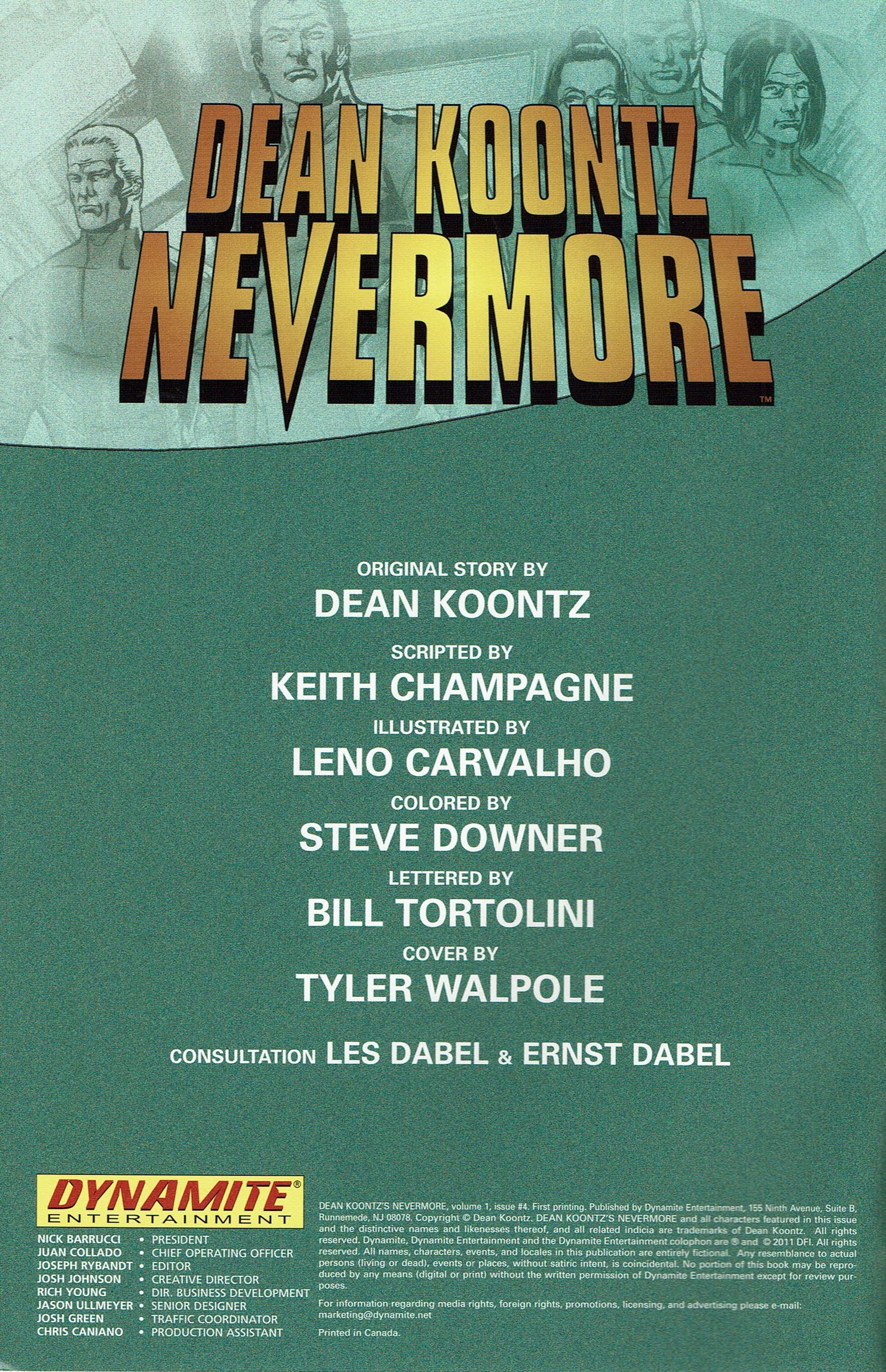 Read online Dean Koontz's Nevermore comic -  Issue #4 - 2