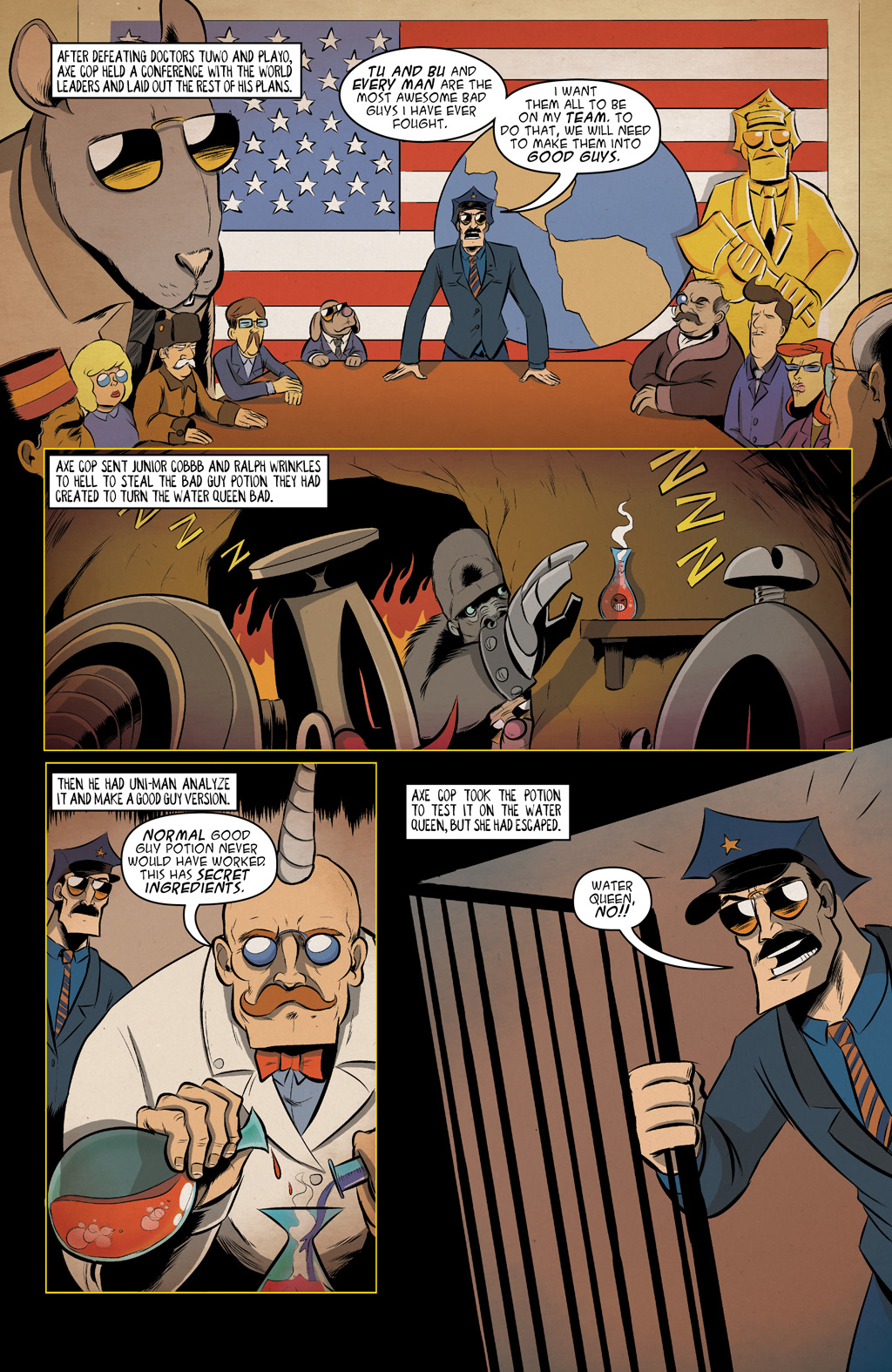 Read online Axe Cop: President of the World comic -  Issue #3 - 14