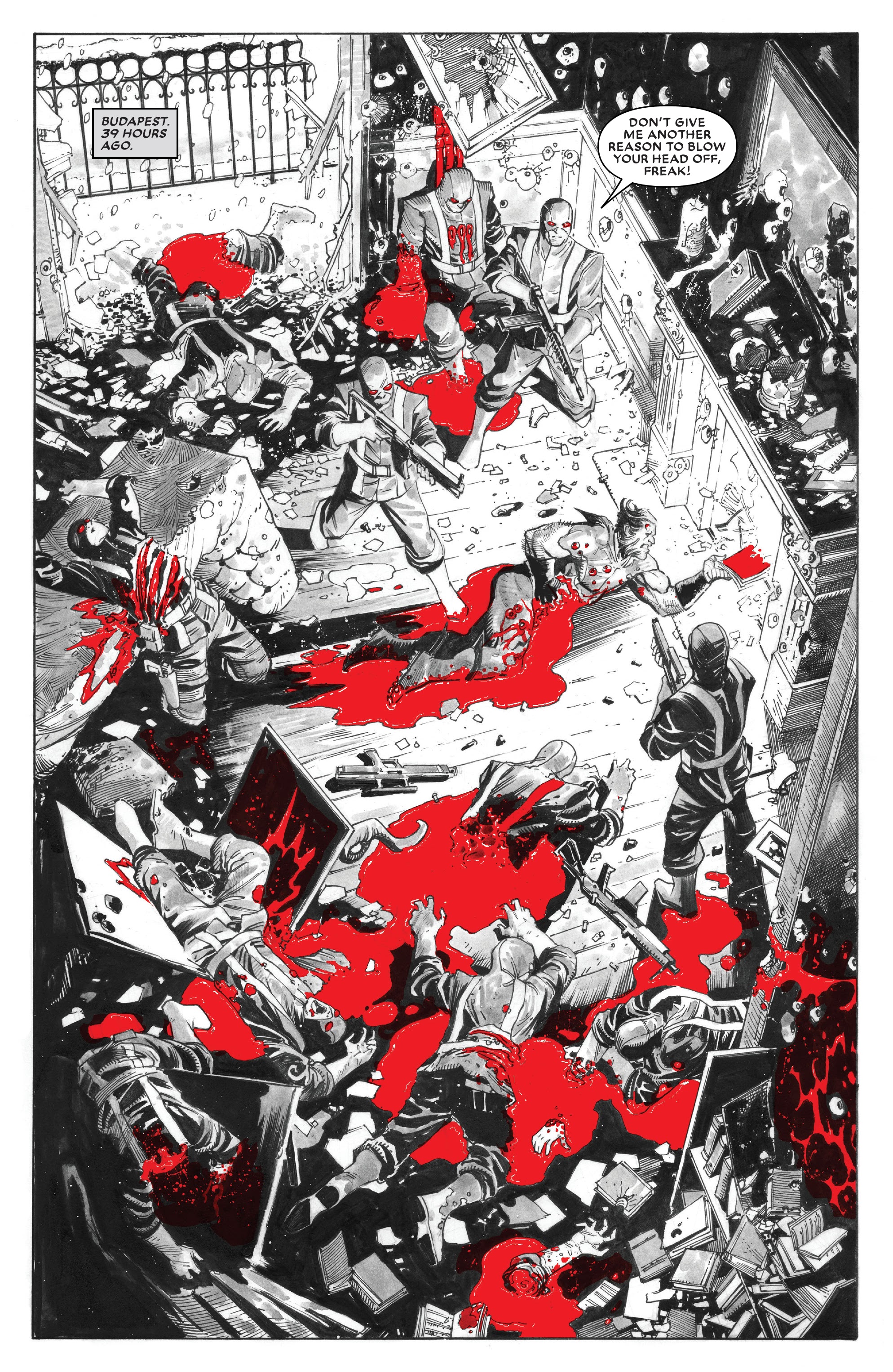 Read online Wolverine: Black, White & Blood comic -  Issue #1 - 10
