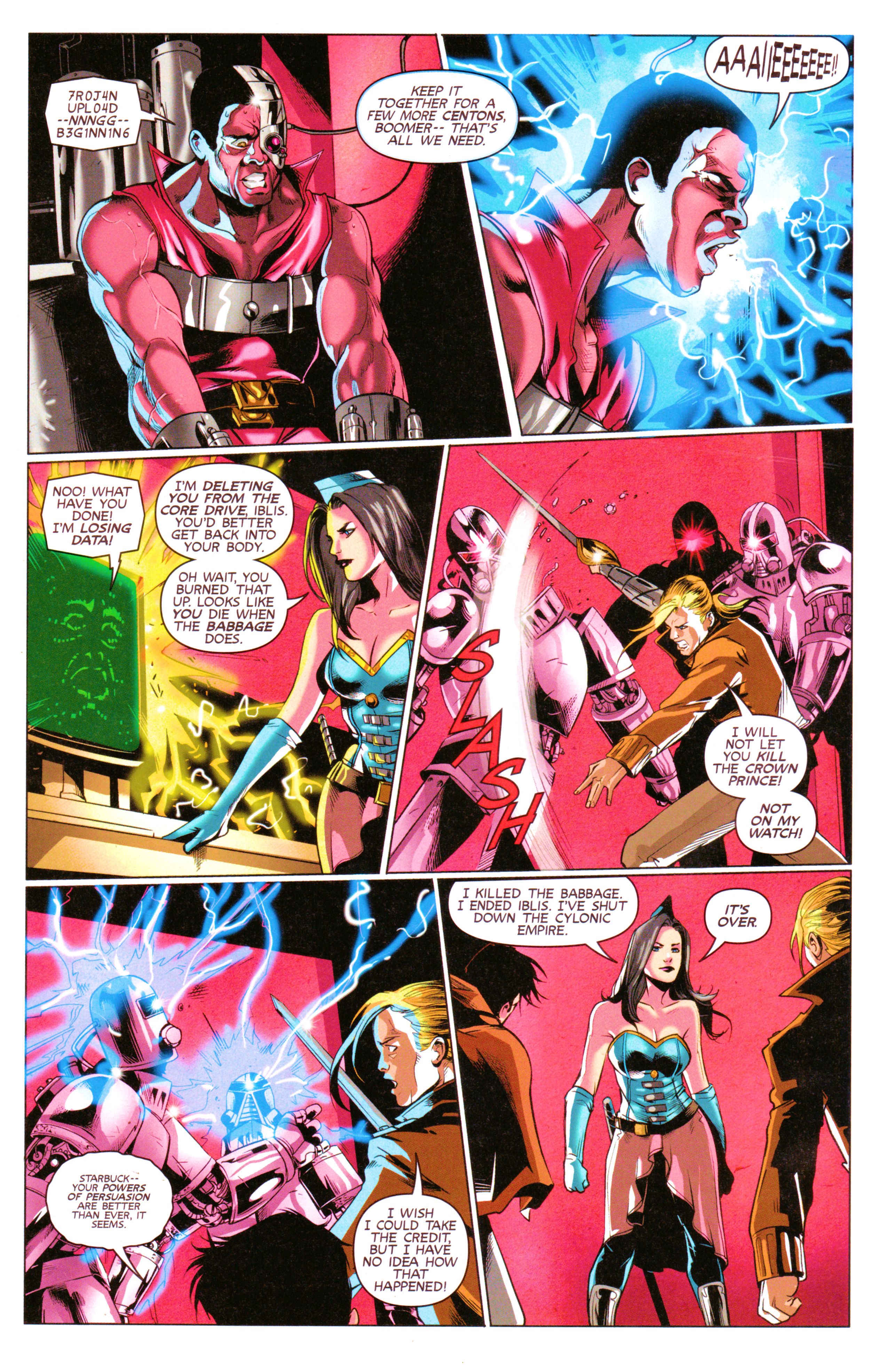 Read online Steampunk Battlestar Galactica 1880 comic -  Issue #4 - 21