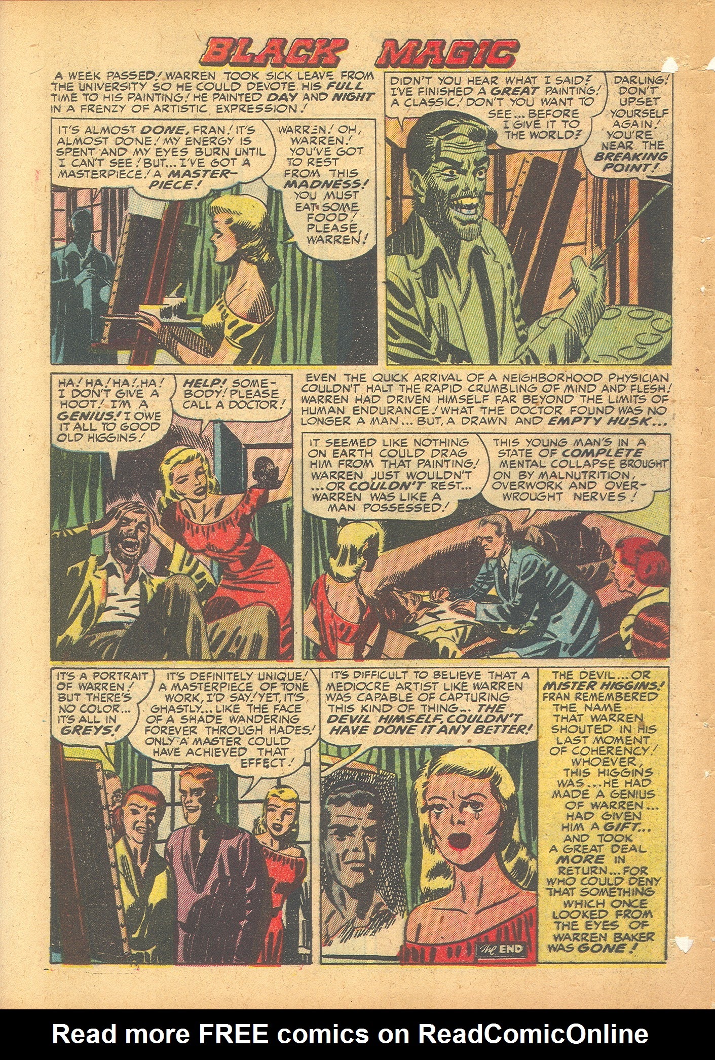 Read online Black Magic (1950) comic -  Issue #6 - 8