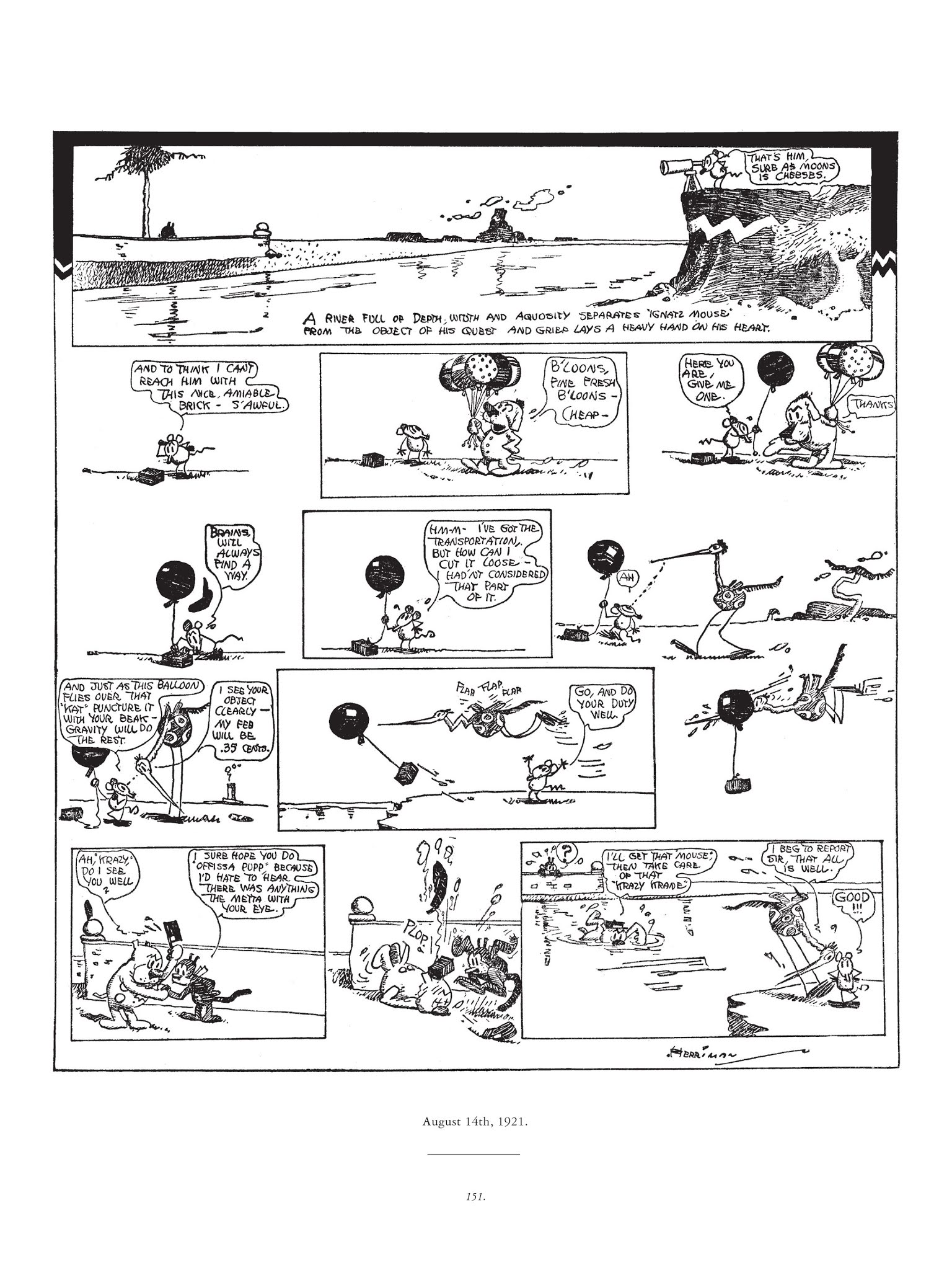 Read online Krazy & Ignatz comic -  Issue # TPB 2 - 151