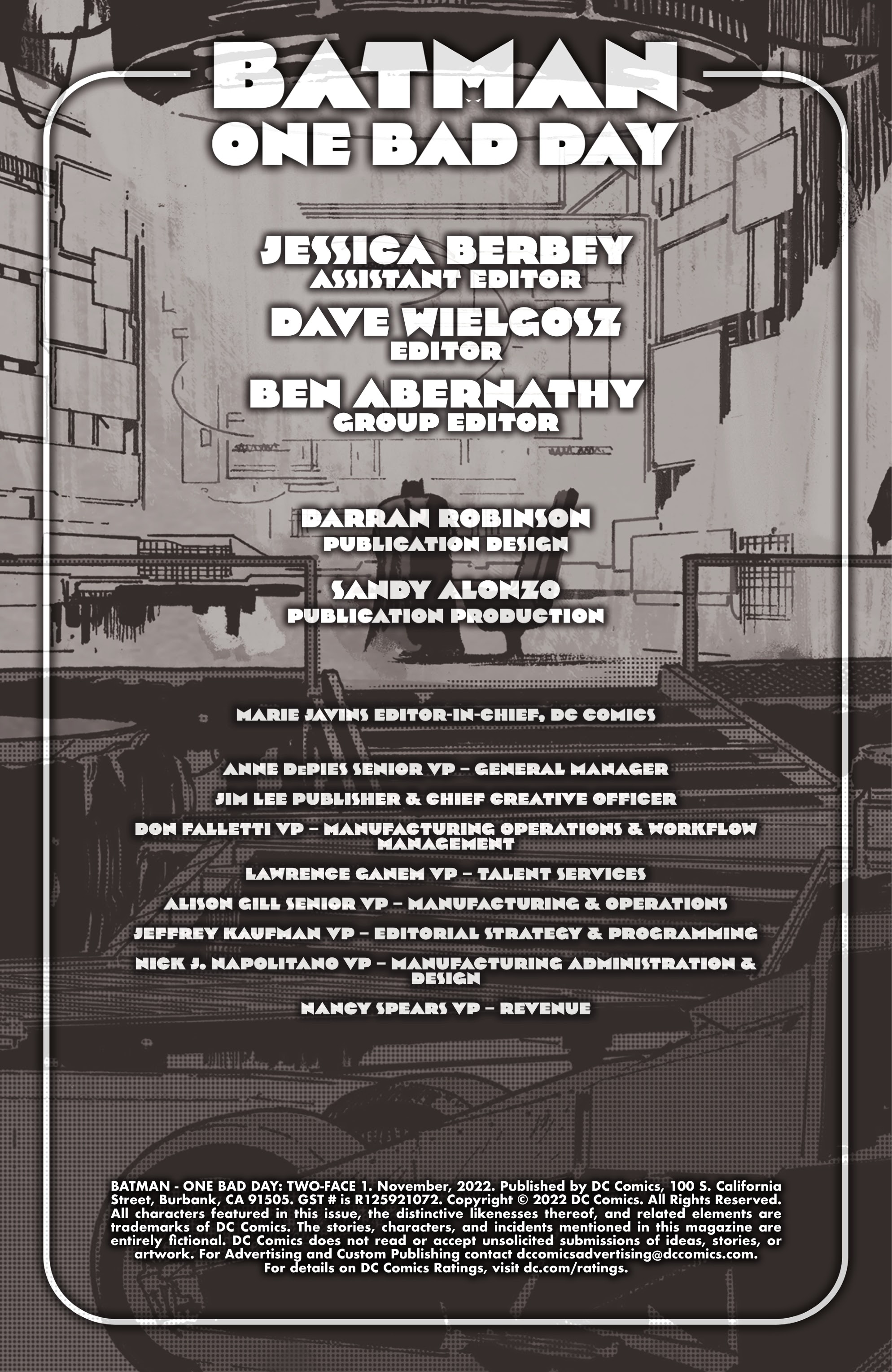 Read online Batman - One Bad Day: Two-Face comic -  Issue # TPB - 72