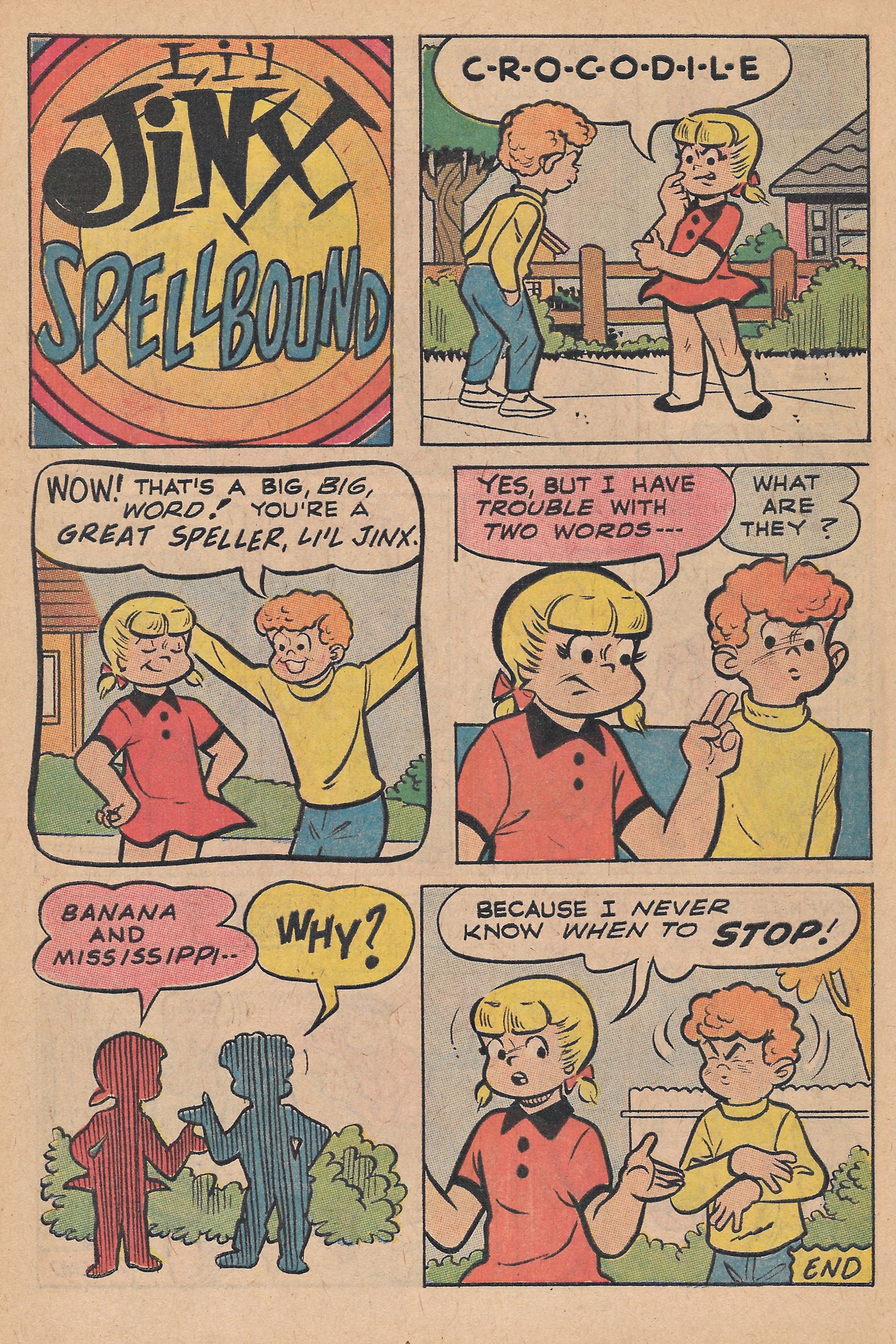 Read online Reggie's Wise Guy Jokes comic -  Issue #6 - 24