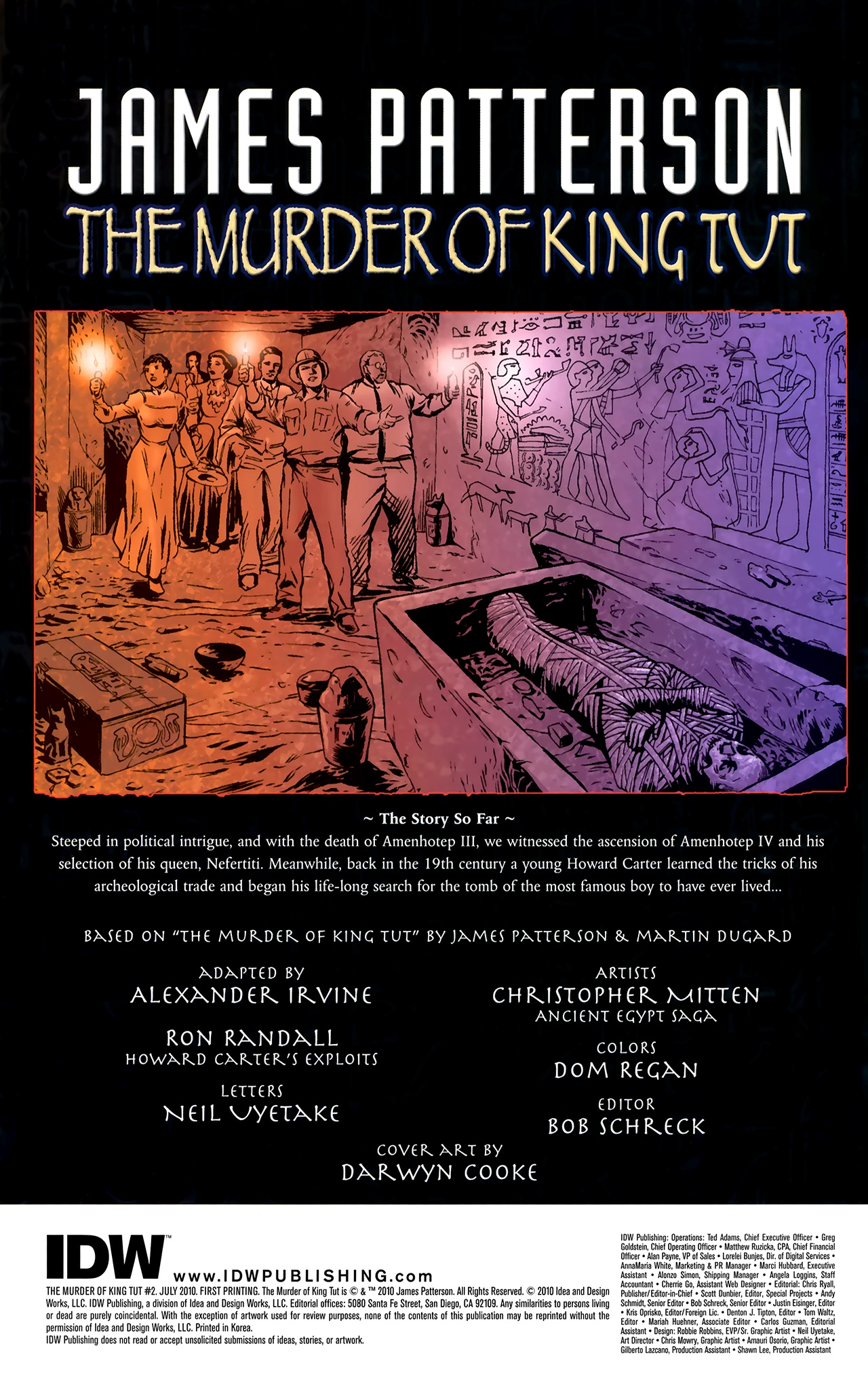 Read online The Murder of King Tut comic -  Issue #2 - 2