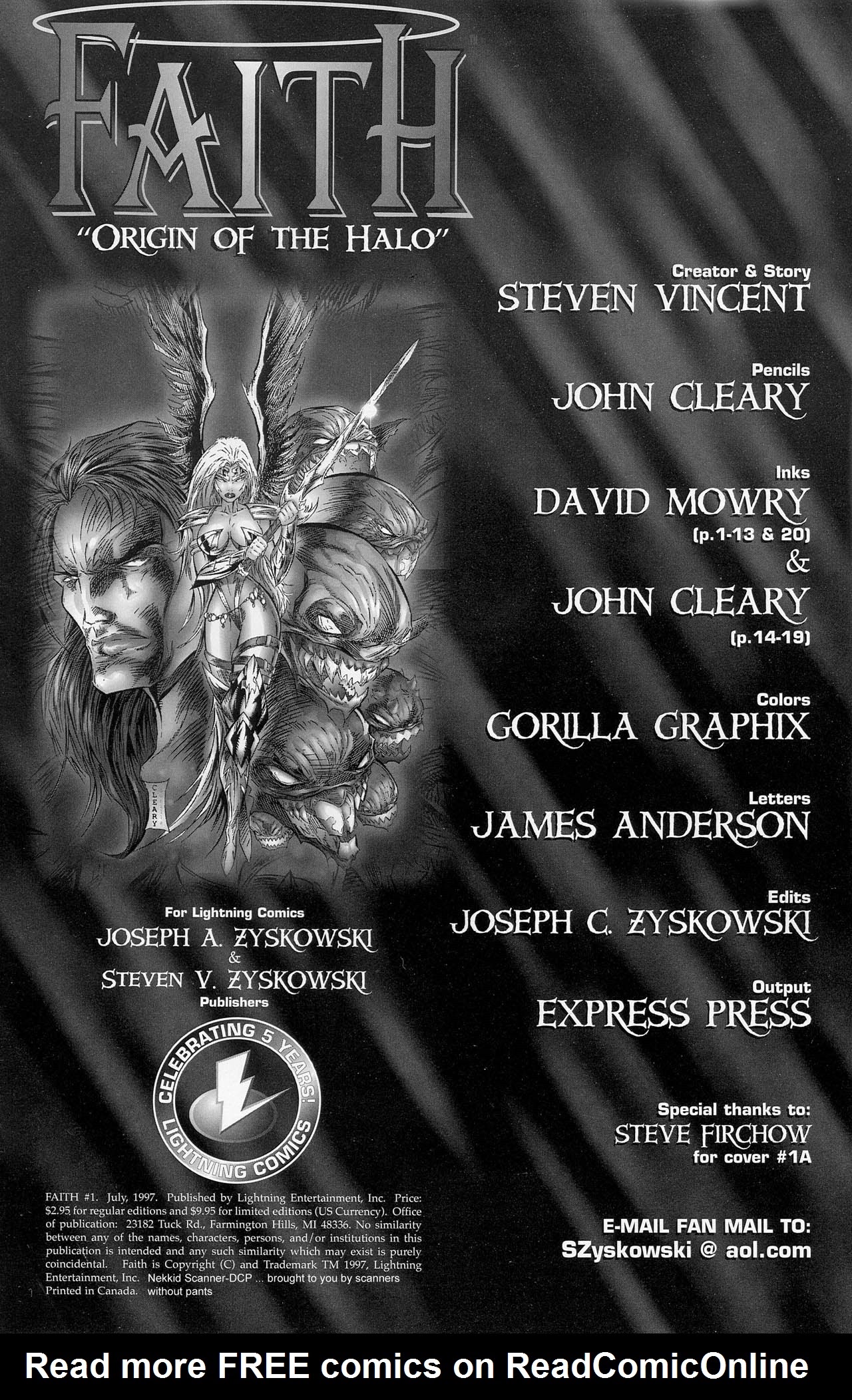 Read online Faith (1997) comic -  Issue # Full - 2