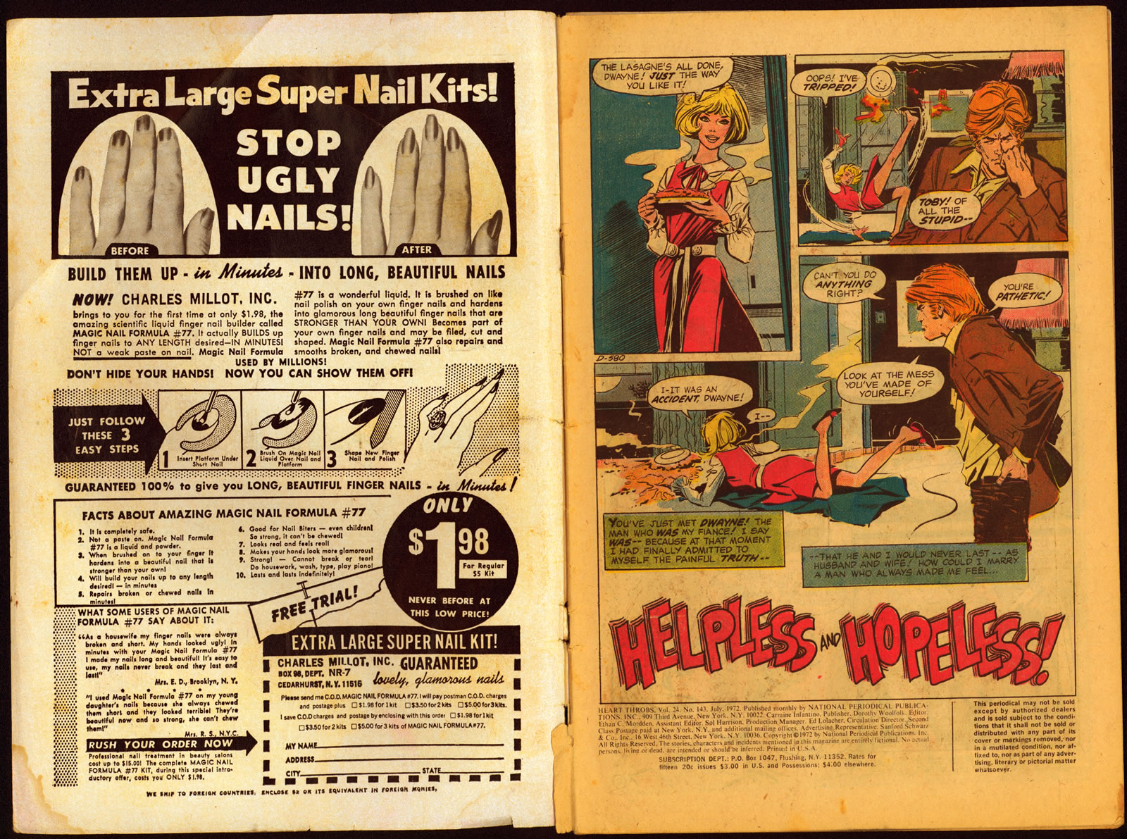 Read online Heart Throbs comic -  Issue #143 - 3