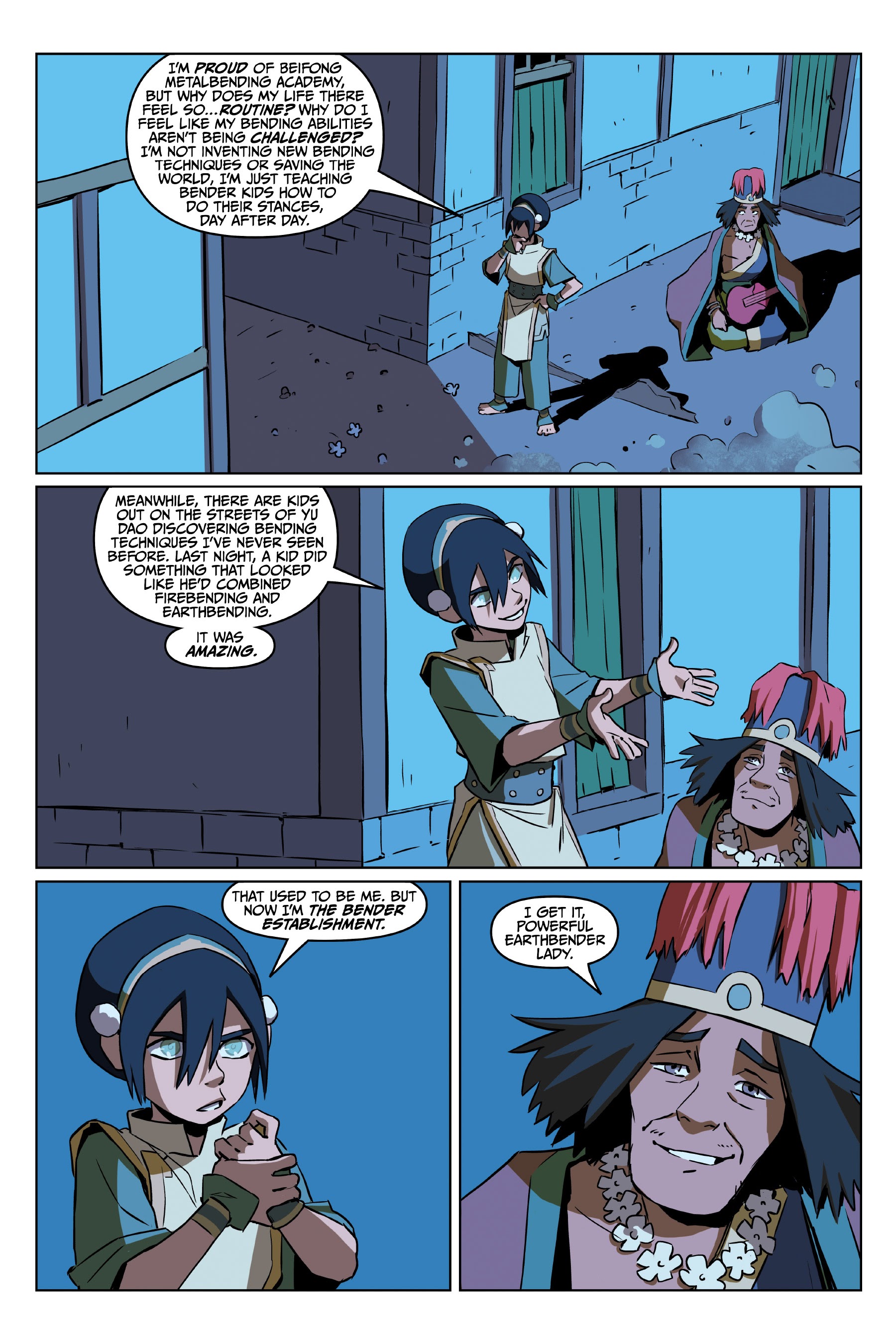 Read online Nickelodeon Avatar: The Last Airbender - Toph Beifong's Metalbending Academy comic -  Issue # TPB - 36