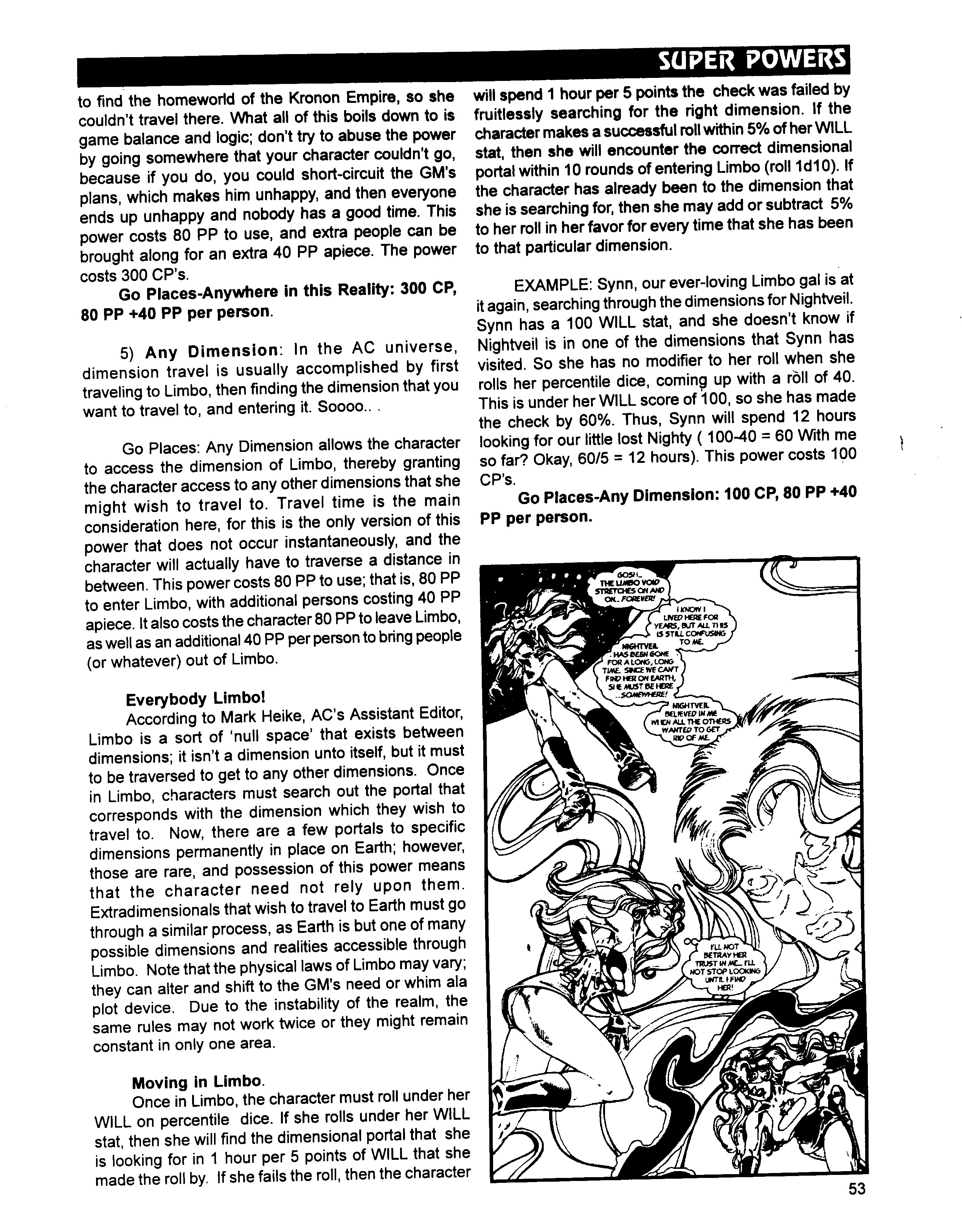 Read online Superbabes: The Femforce Role-Playing Game comic -  Issue # TPB - 55