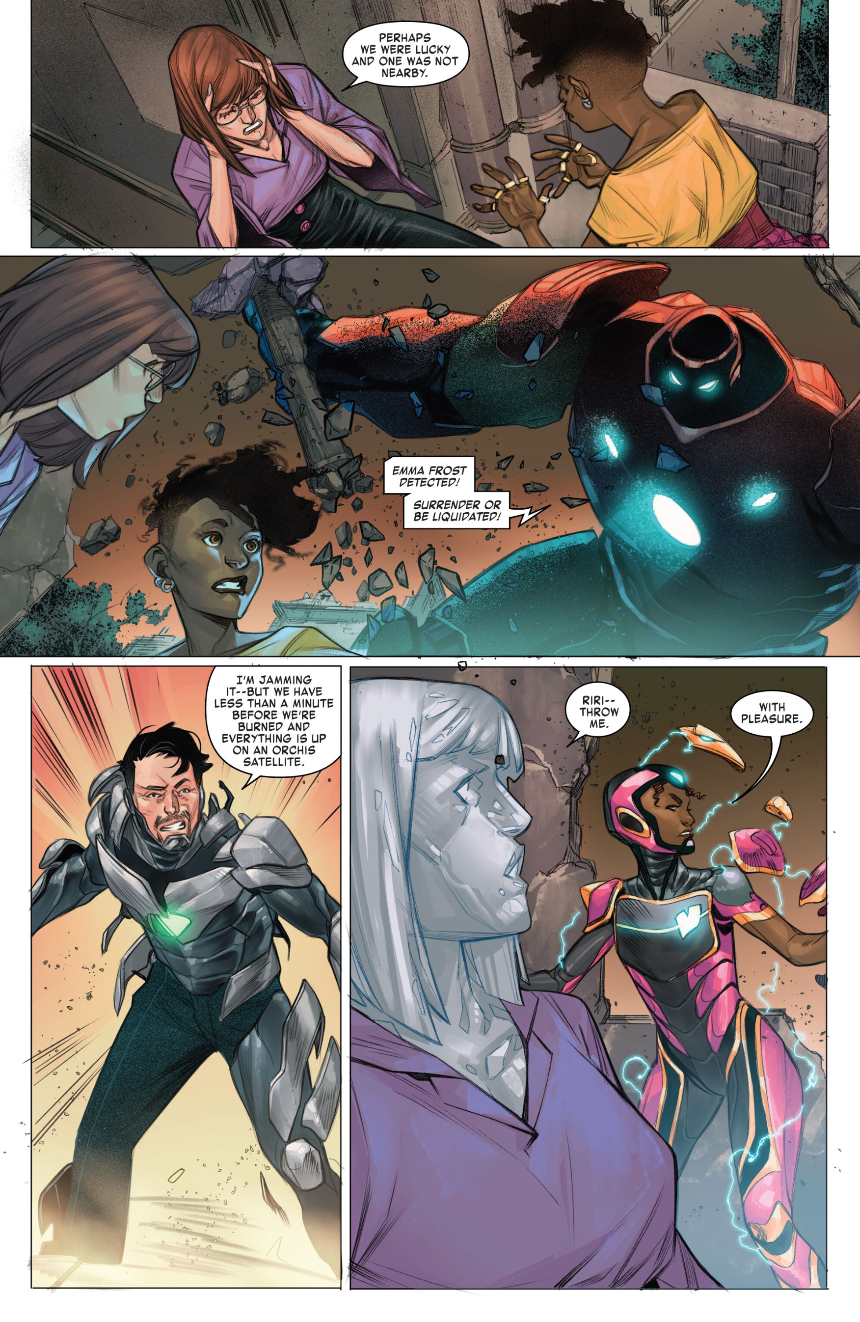 Read online The Invincible Iron Man (2022) comic -  Issue #12 - 13