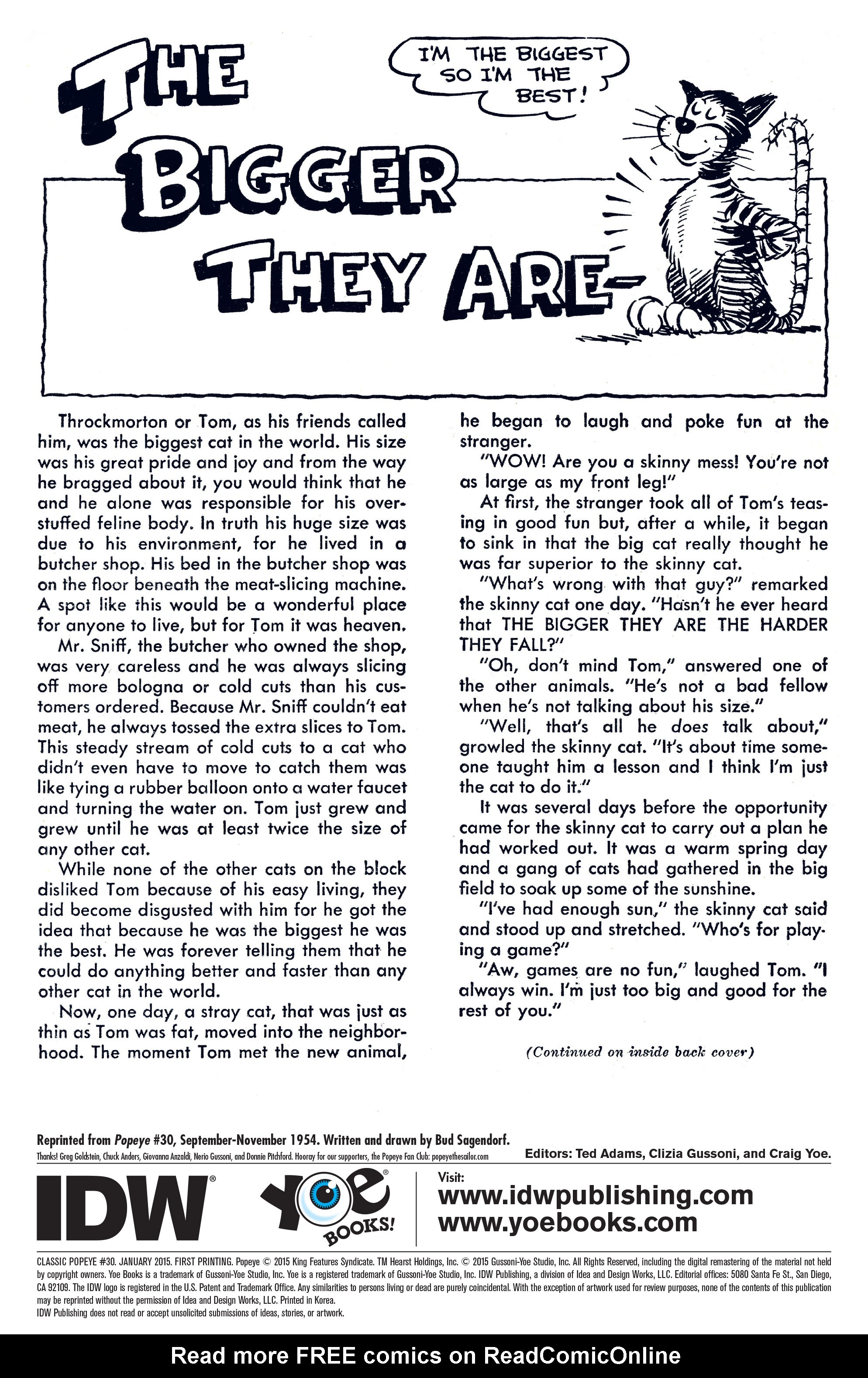 Read online Classic Popeye comic -  Issue #30 - 2