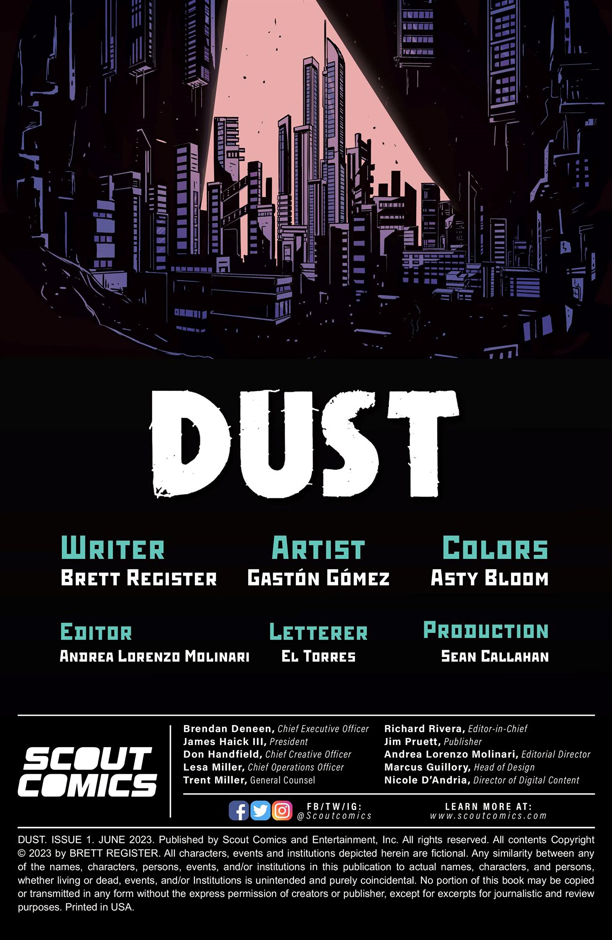 Read online Dust comic -  Issue #1 - 2