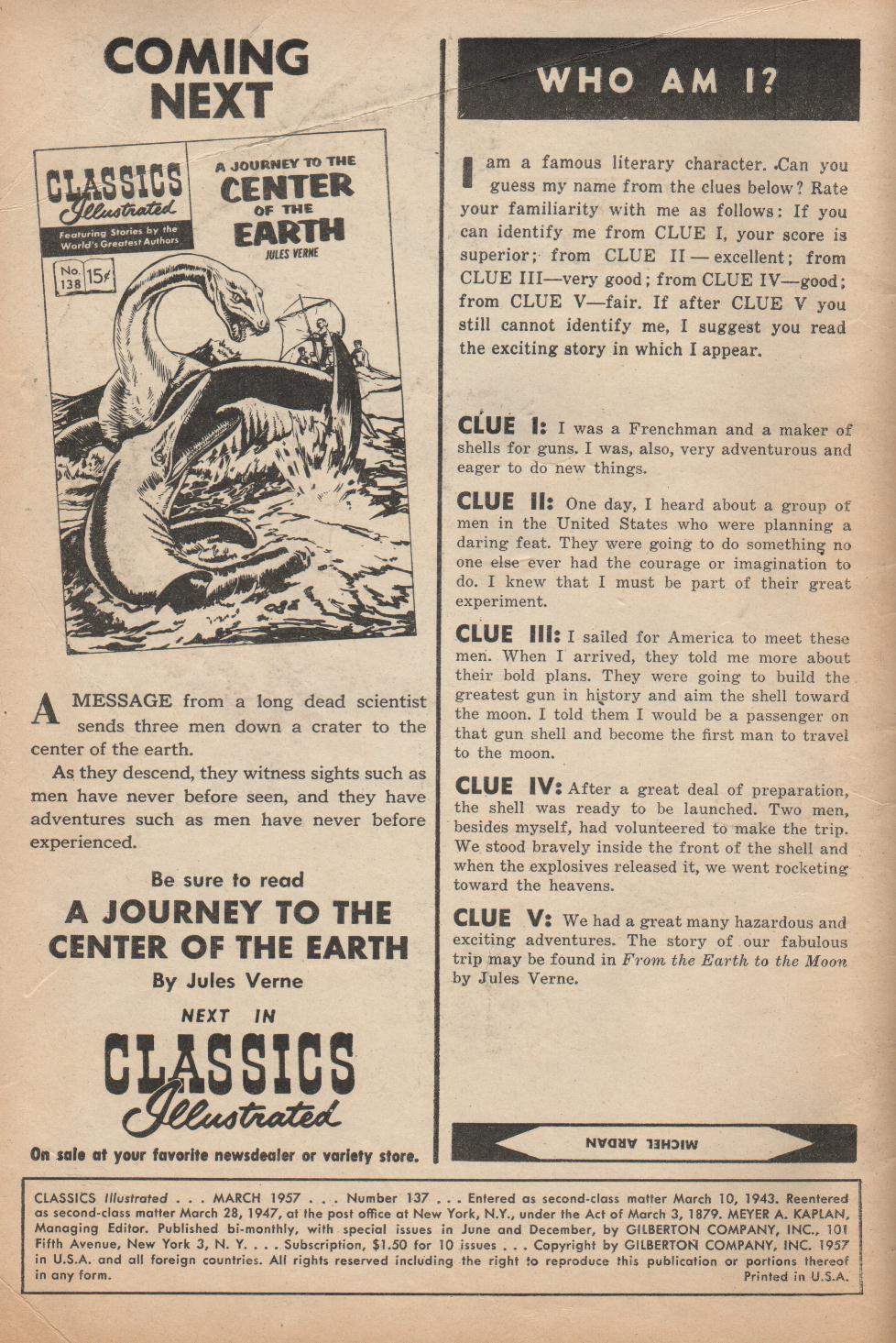 Read online Classics Illustrated comic -  Issue #137 - 2