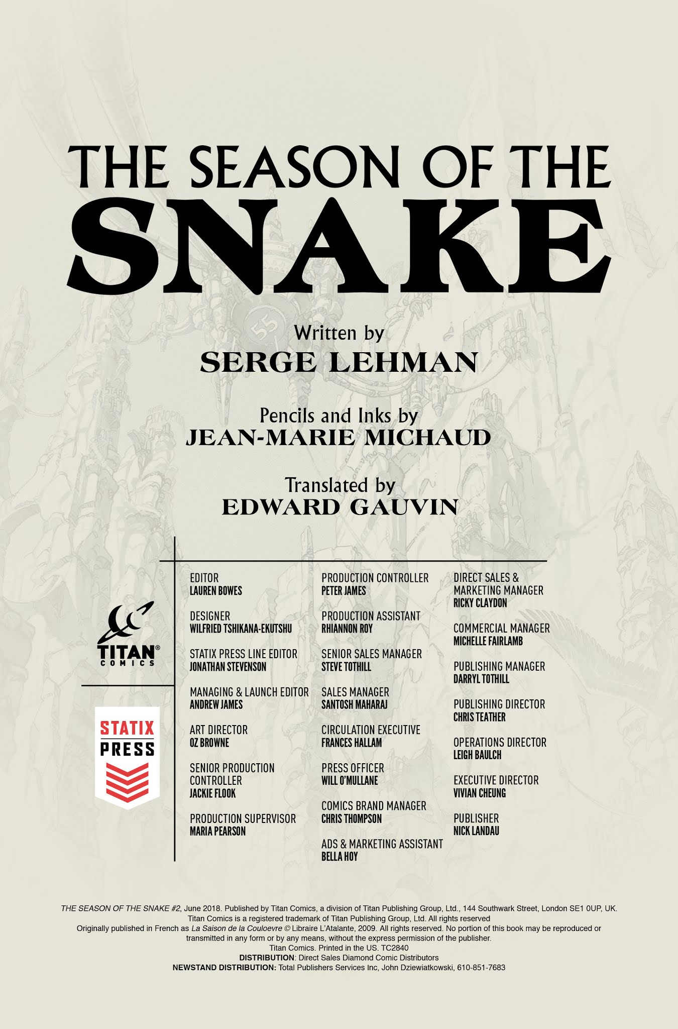 Read online The Season of the Snake comic -  Issue #2 - 2