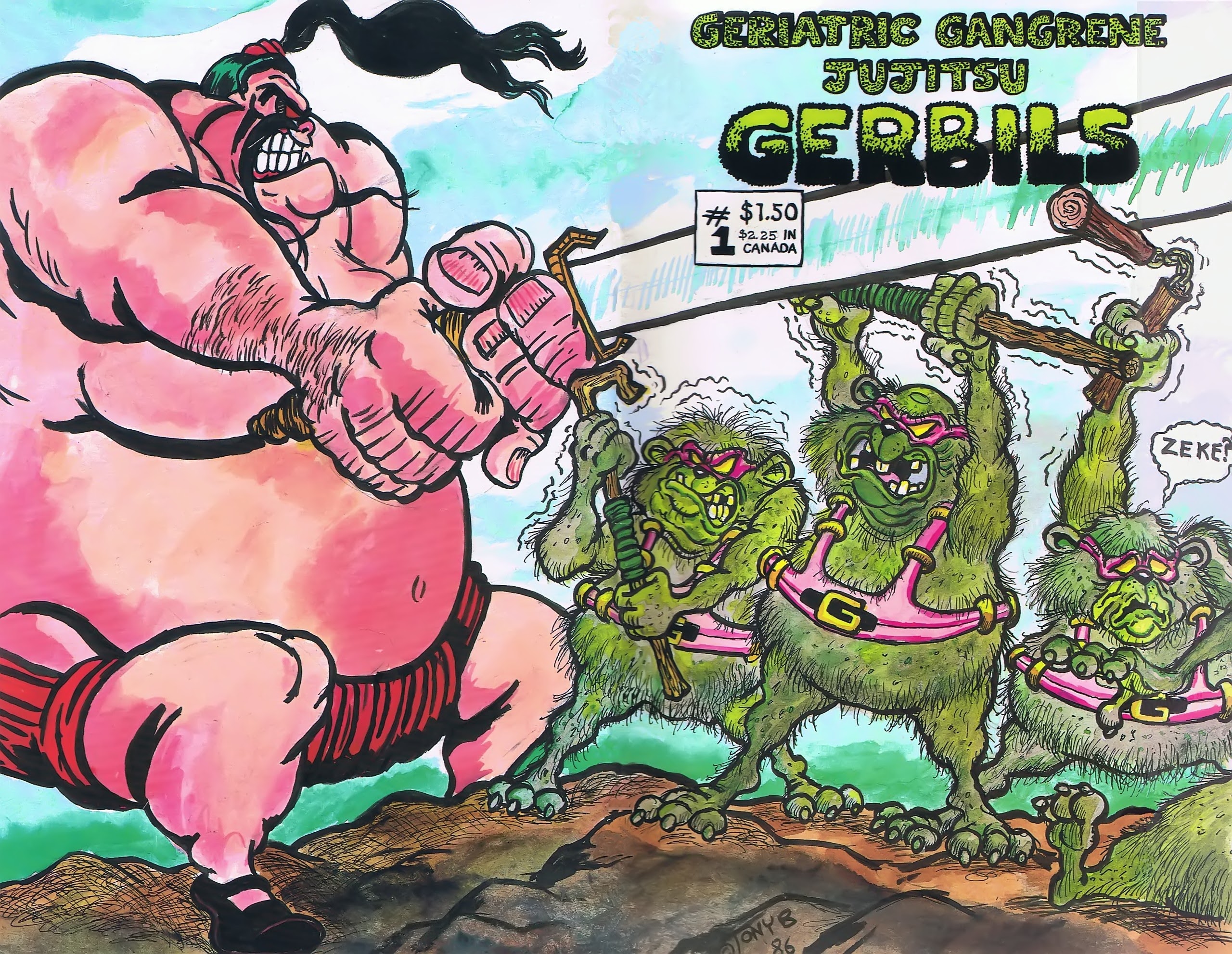 Read online Geriatric Gangrene Jujitsu Gerbils comic -  Issue #1 - 1
