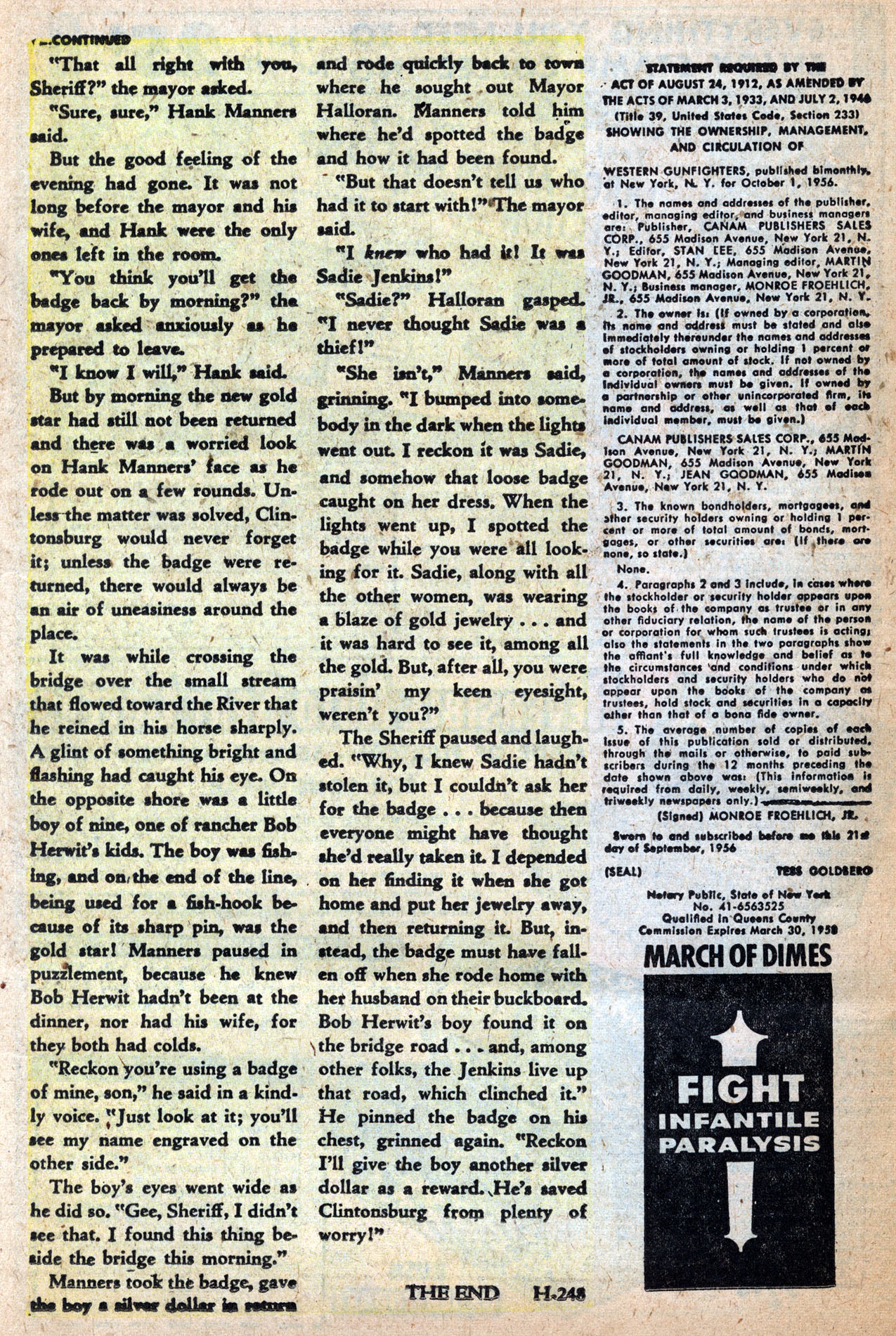 Read online Western Gunfighters (1956) comic -  Issue #26 - 26