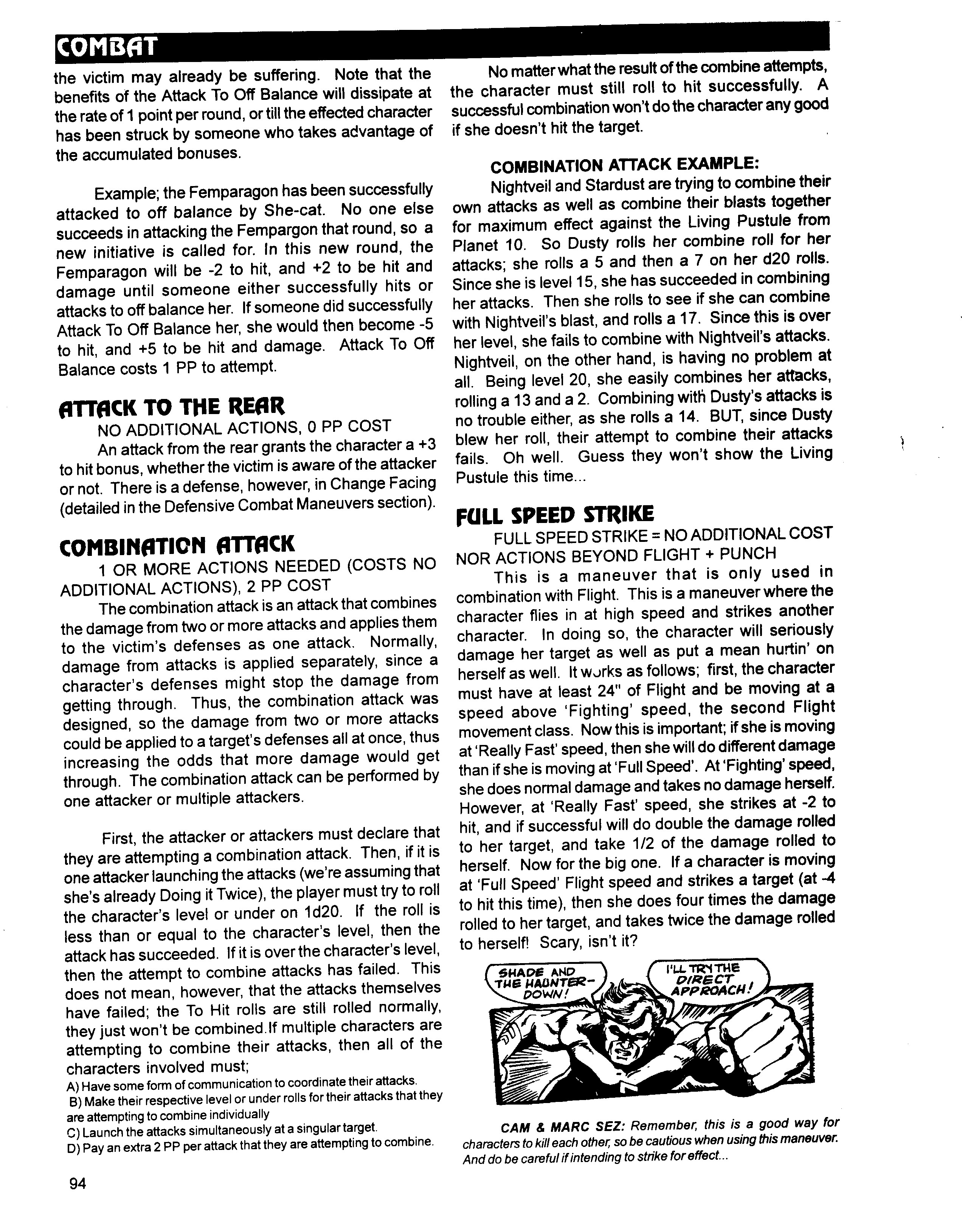 Read online Superbabes: The Femforce Role-Playing Game comic -  Issue # TPB - 96