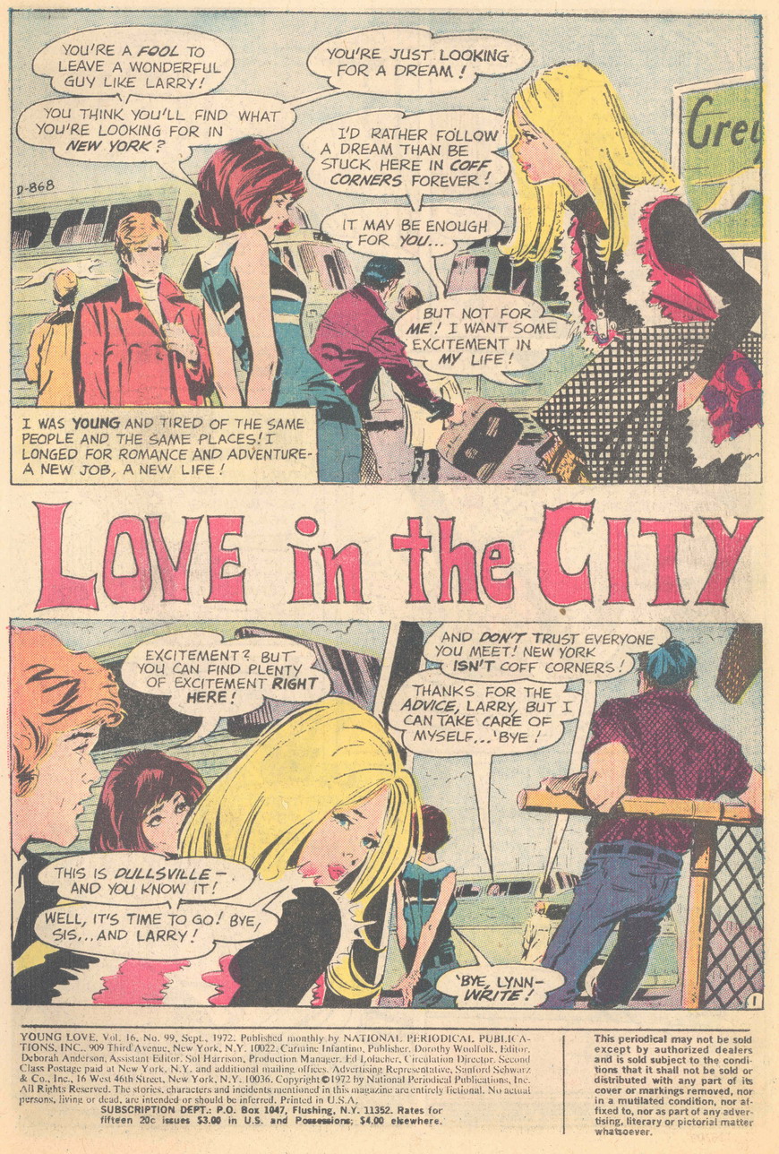 Read online Young Love (1963) comic -  Issue #99 - 3