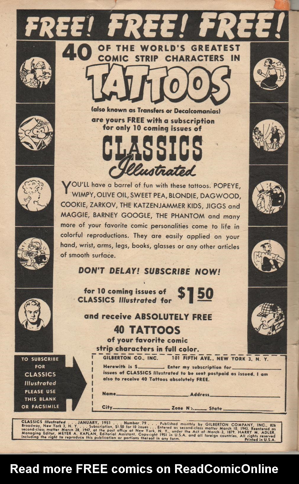 Read online Classics Illustrated comic -  Issue #79 - 2