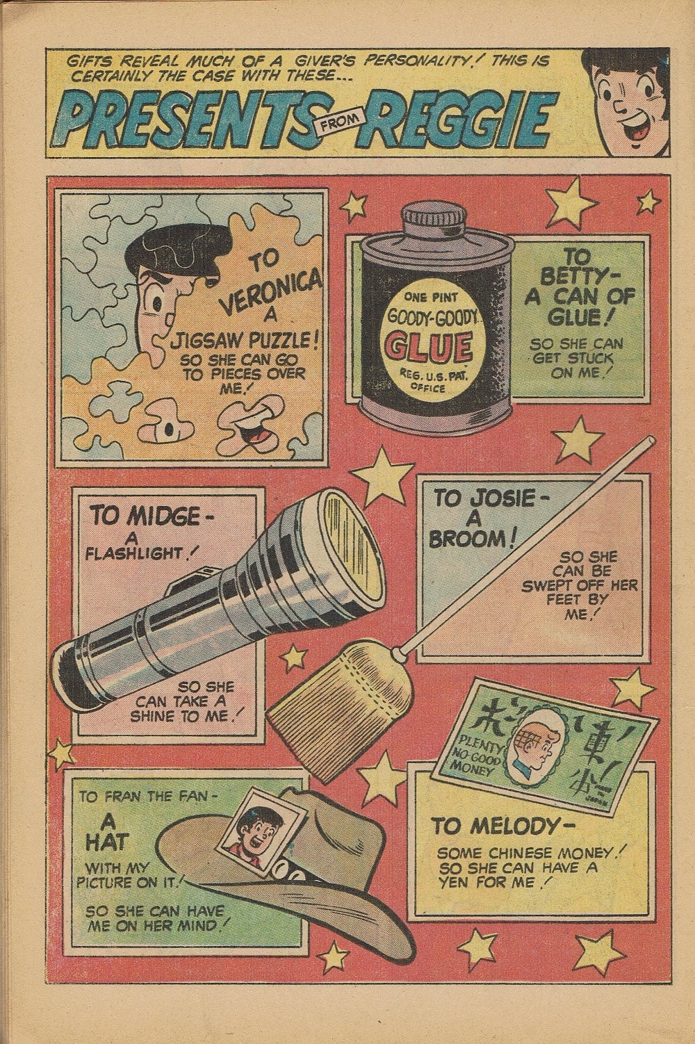 Read online Reggie's Wise Guy Jokes comic -  Issue #24 - 16