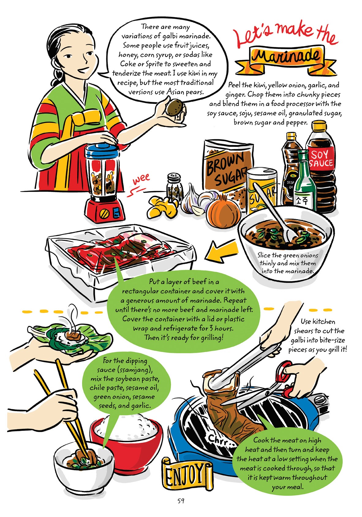 Read online Cook Korean! A Comic Book With Recipes comic -  Issue # TPB (Part 1) - 58