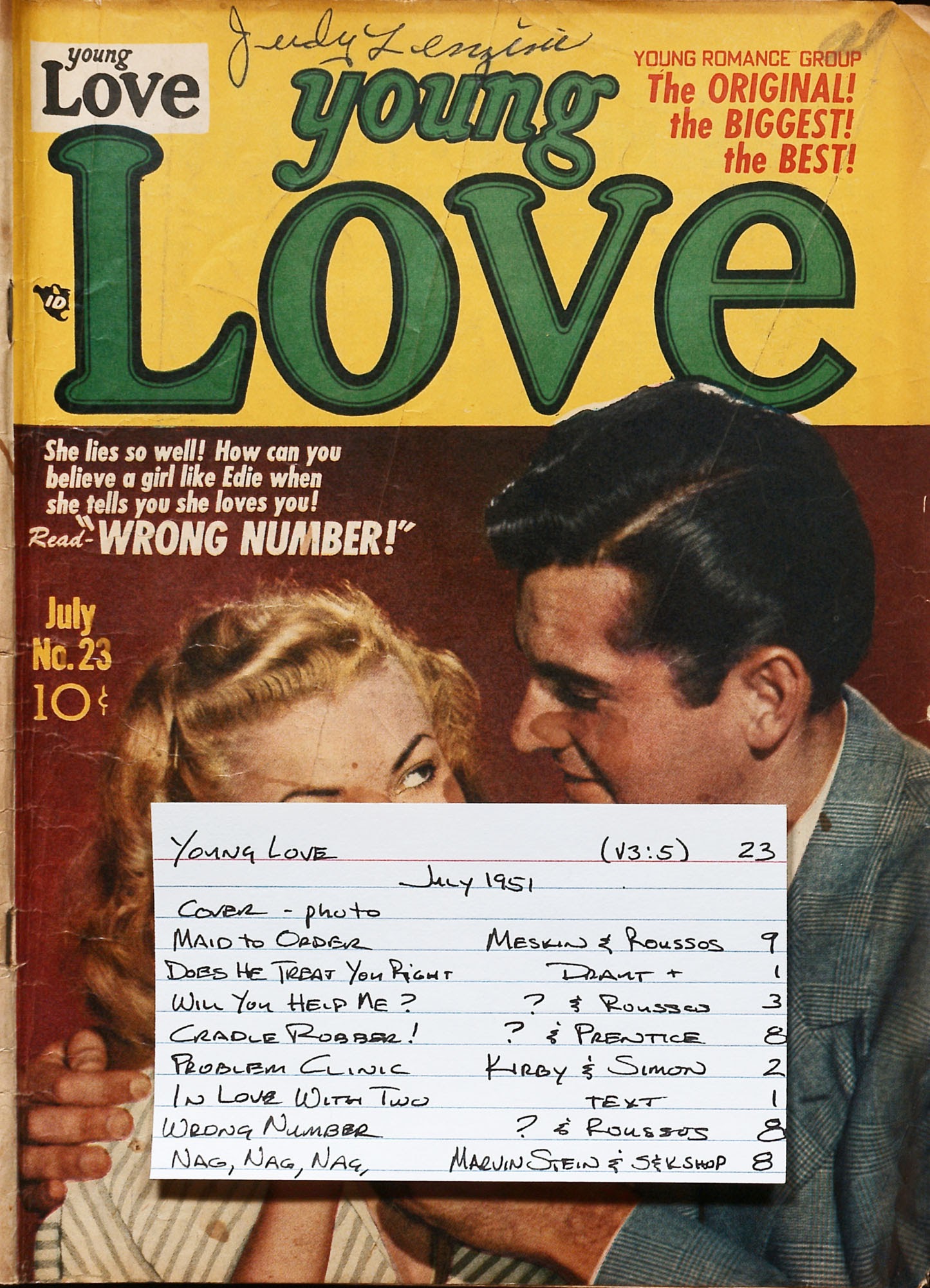 Read online Young Love (1949) comic -  Issue #23 - 53