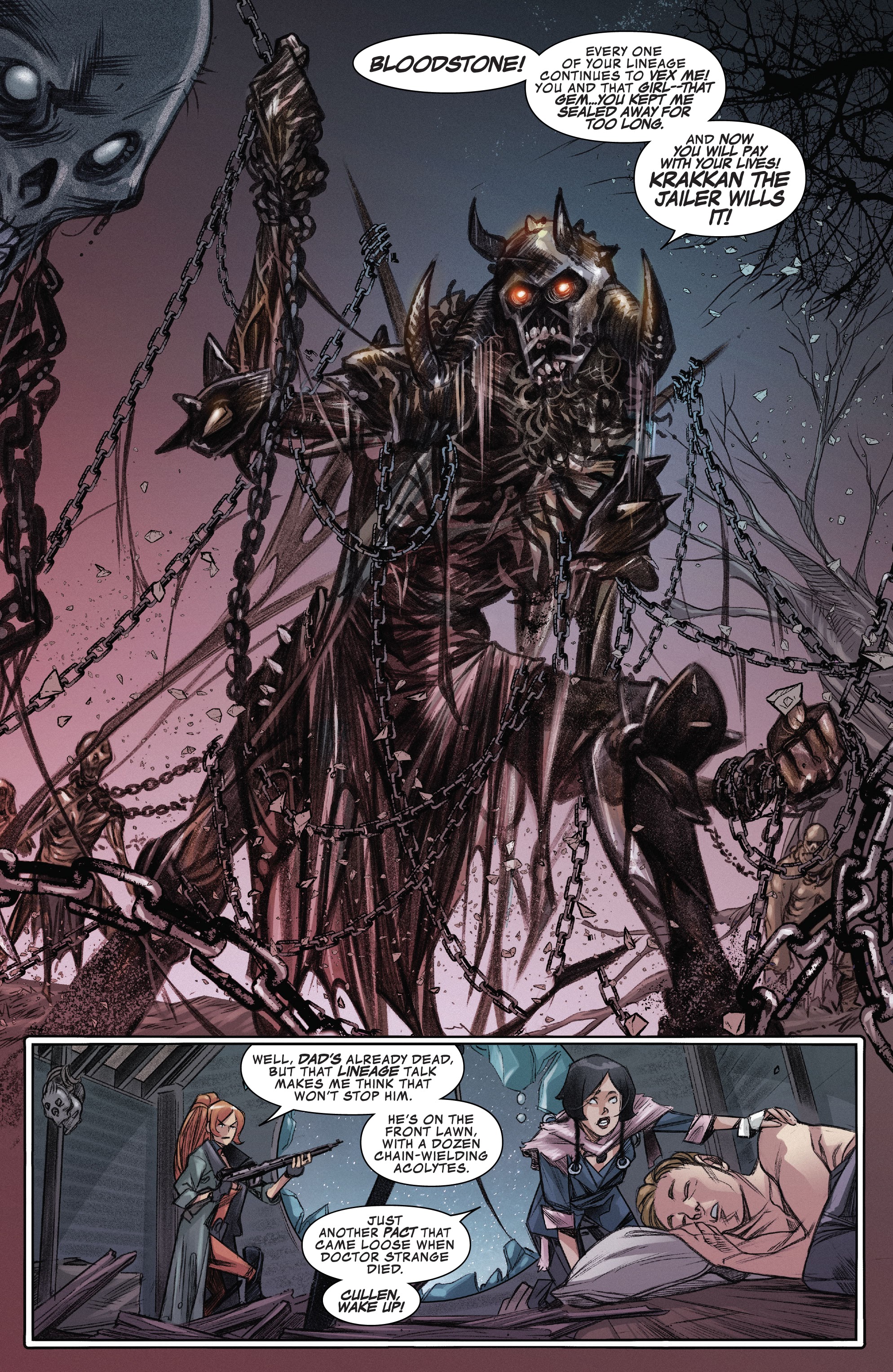 Read online Death of Doctor Strange: One-Shots comic -  Issue # Bloodstone - 21