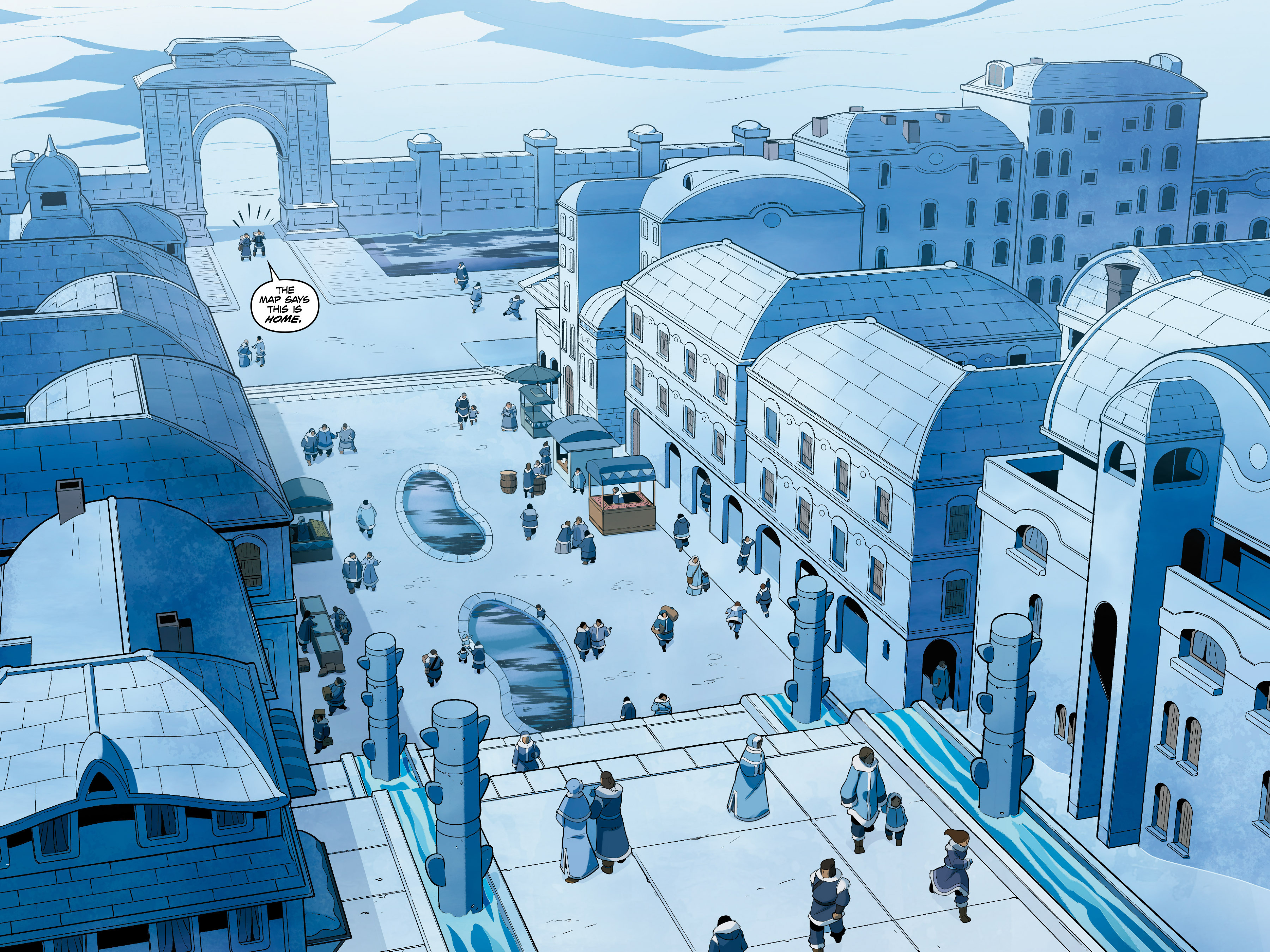 Read online Nickelodeon Avatar: The Last Airbender - North and South comic -  Issue #1 - 21