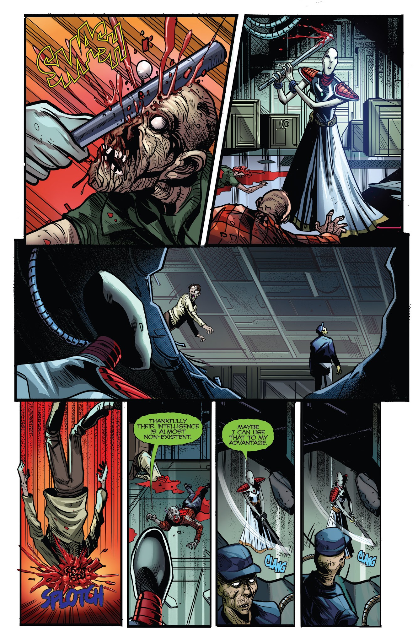 Read online Aliens vs. Zombies comic -  Issue #4 - 14