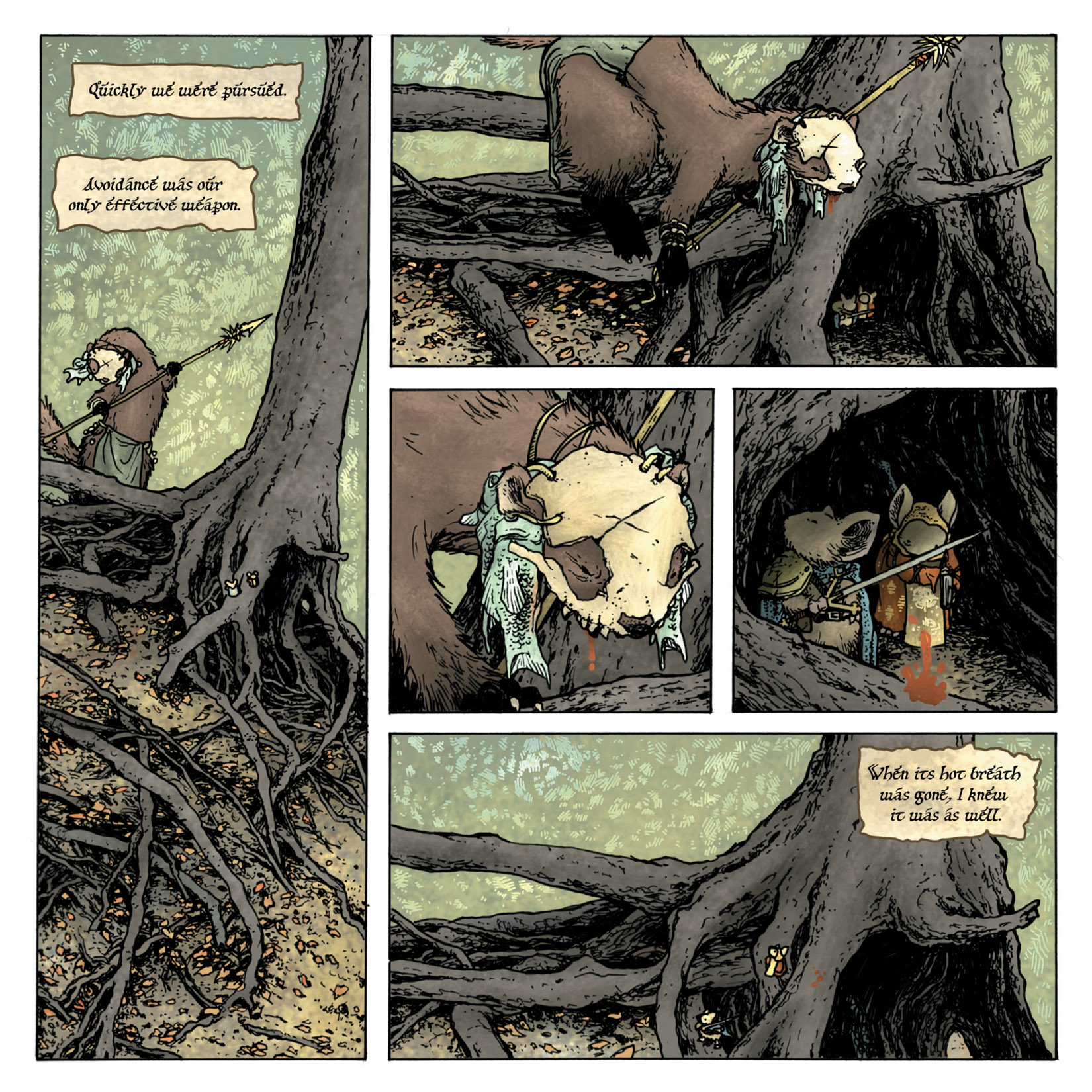 Read online Mouse Guard: The Black Axe comic -  Issue #1 - 17