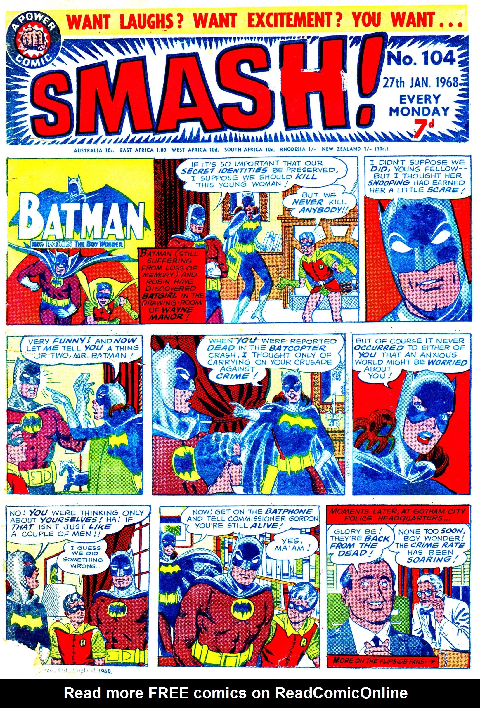 Read online Smash! (1966) comic -  Issue #104 - 1