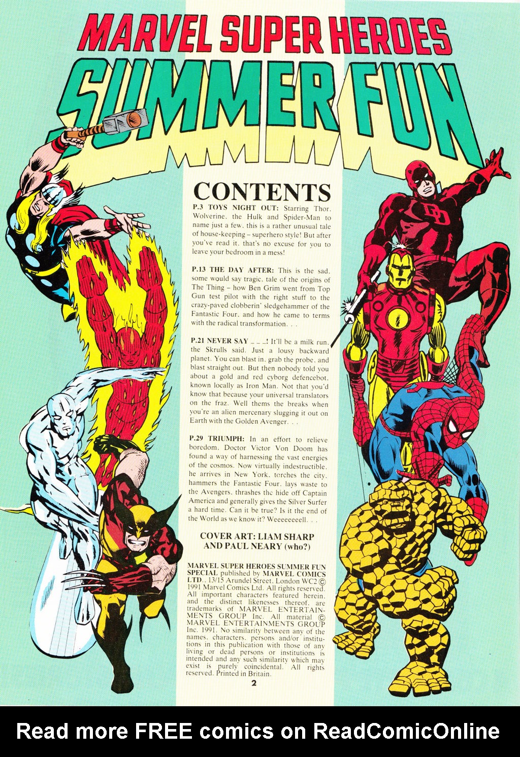 Read online Marvel Super Heroes Summer Fun comic -  Issue # Full - 2