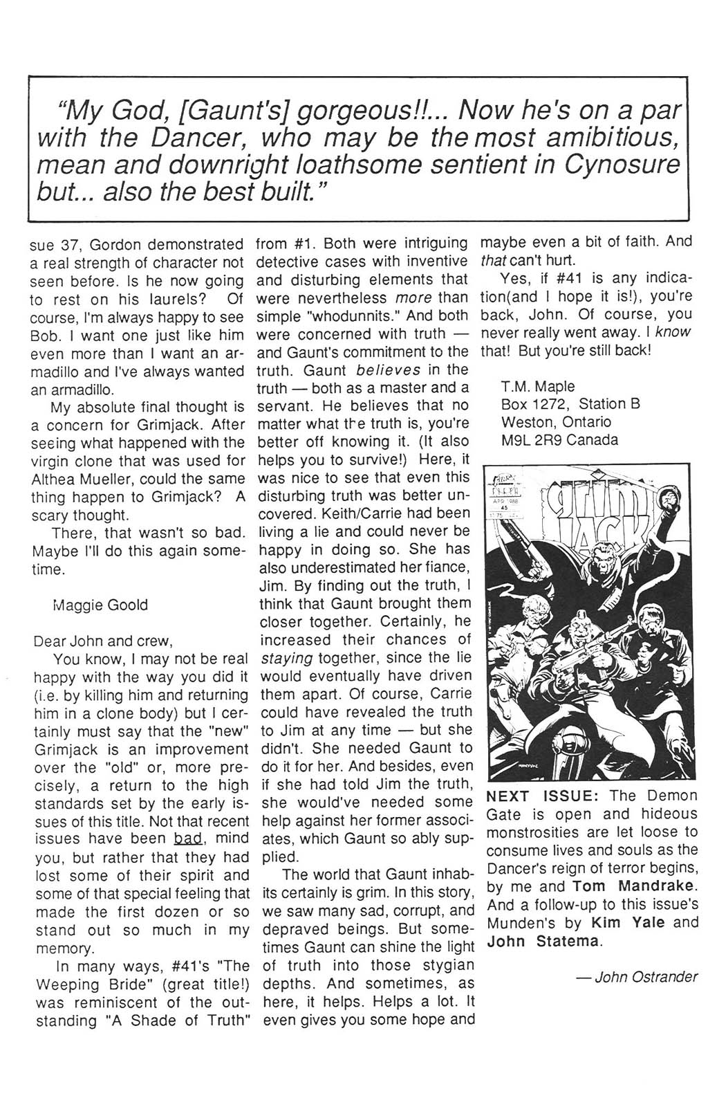 Read online Grimjack comic -  Issue #44 - 34