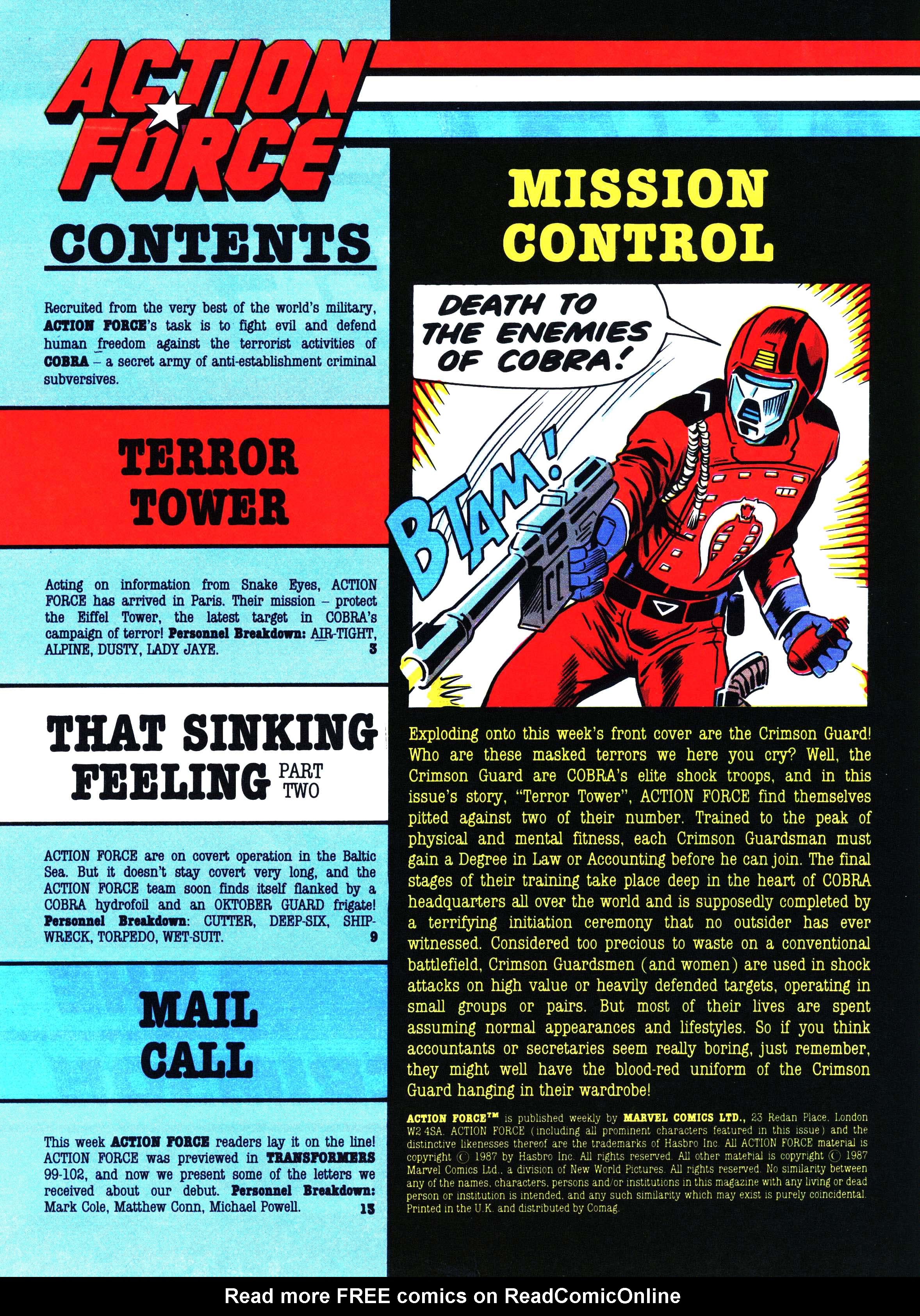 Read online Action Force comic -  Issue #6 - 2