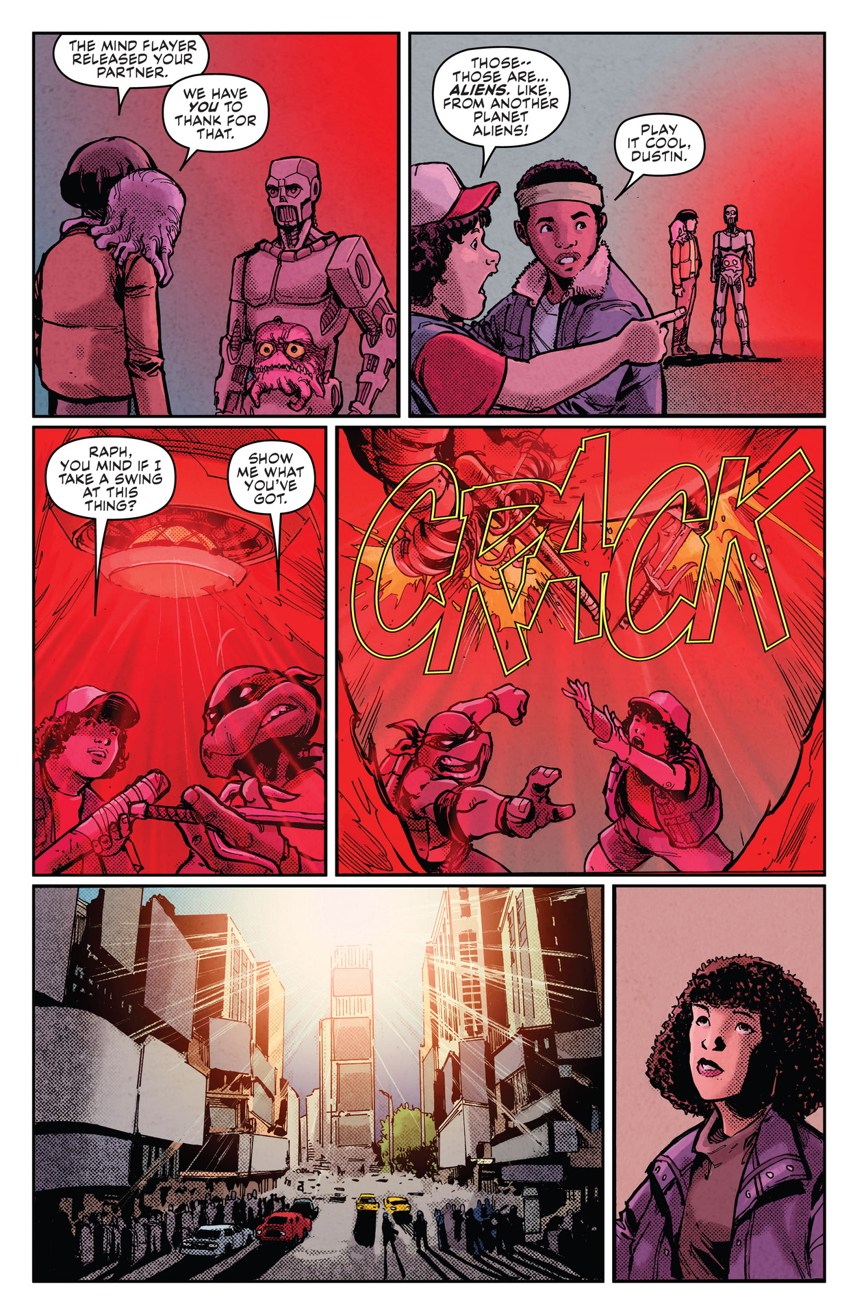 Read online Teenage Mutant Ninja Turtles x Stranger Things comic -  Issue #4 - 17